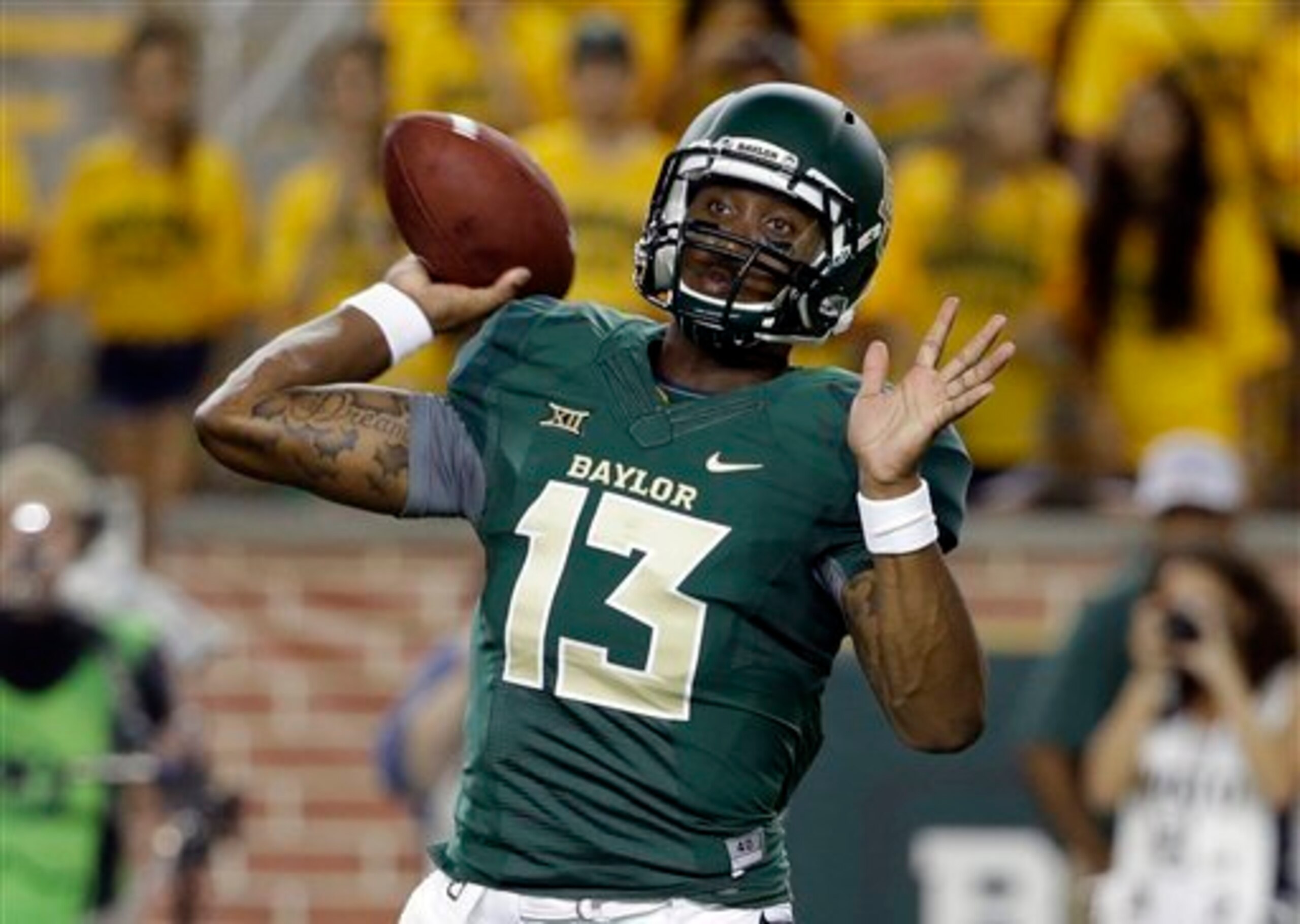 Chris Johnson could find himself as the odd man out in Baylor's offense. Chris Johnson could find himself as the odd man out in Baylor's offense.