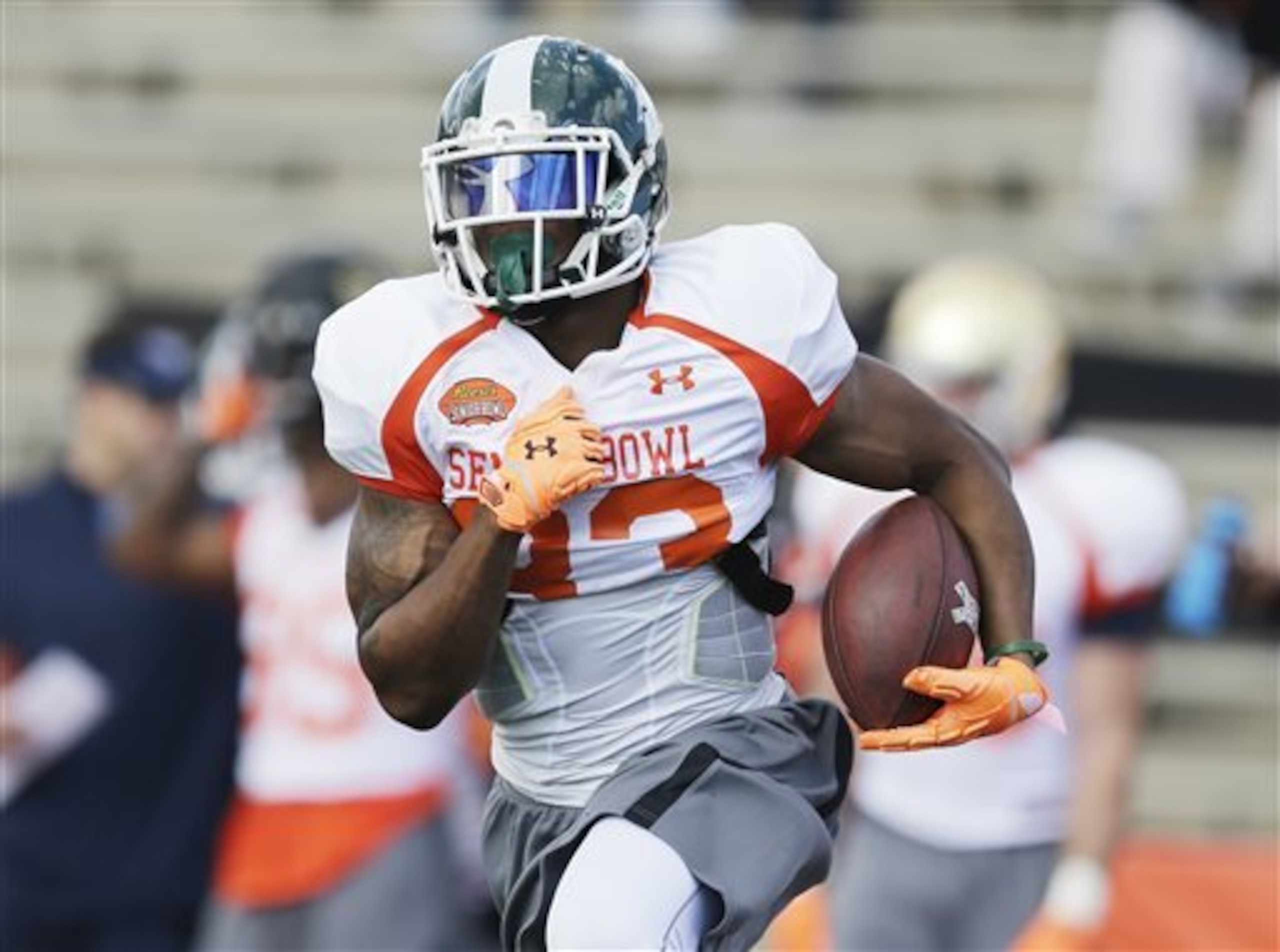 Jeremy Langford was the fastest running back at the combine.