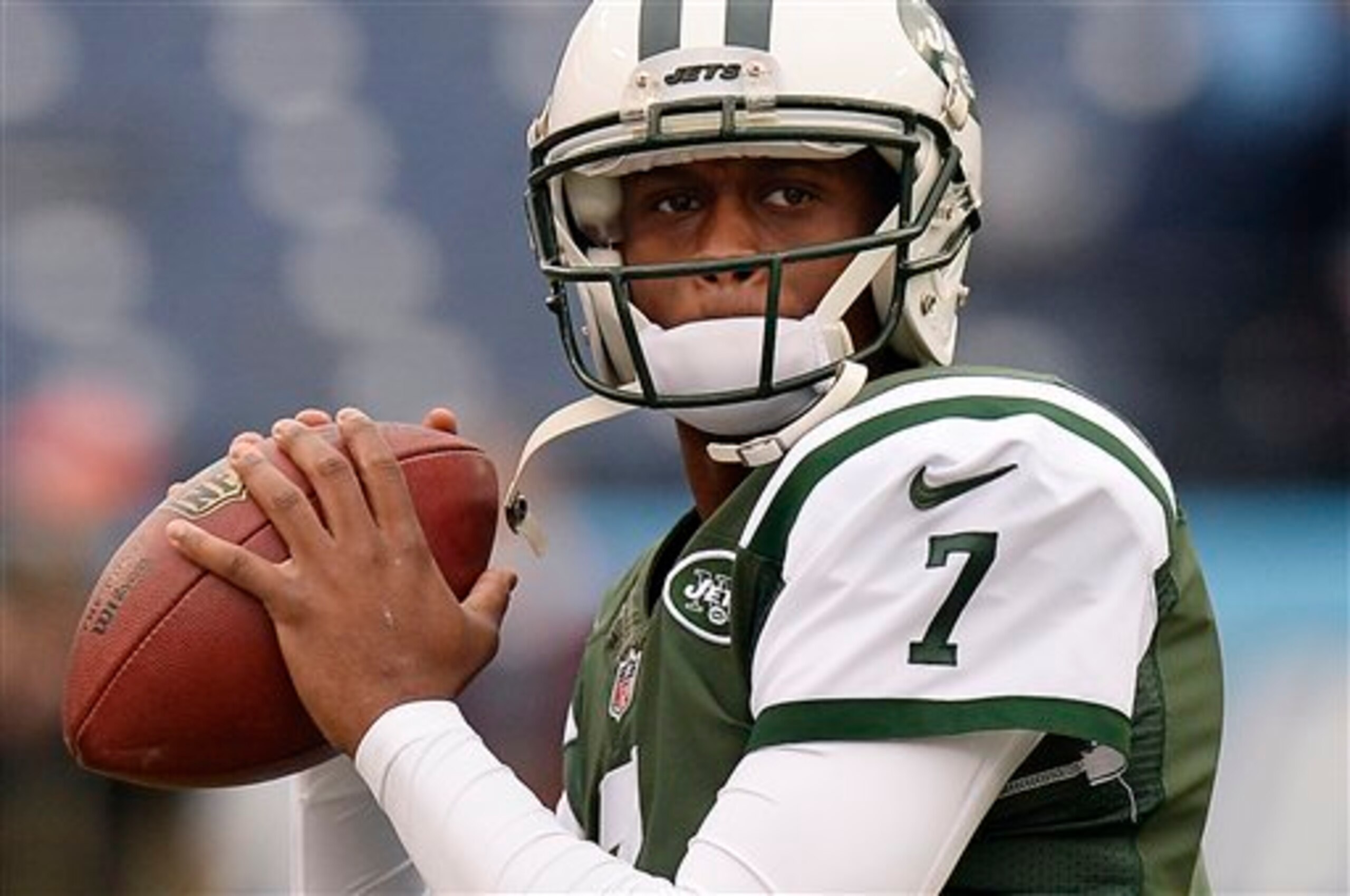 Geno Smith has not been a success in his first two seasons for the New York Jets at quarterback.