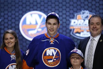 Michael Dal Colle at the 2014 NHL Entry Draft.