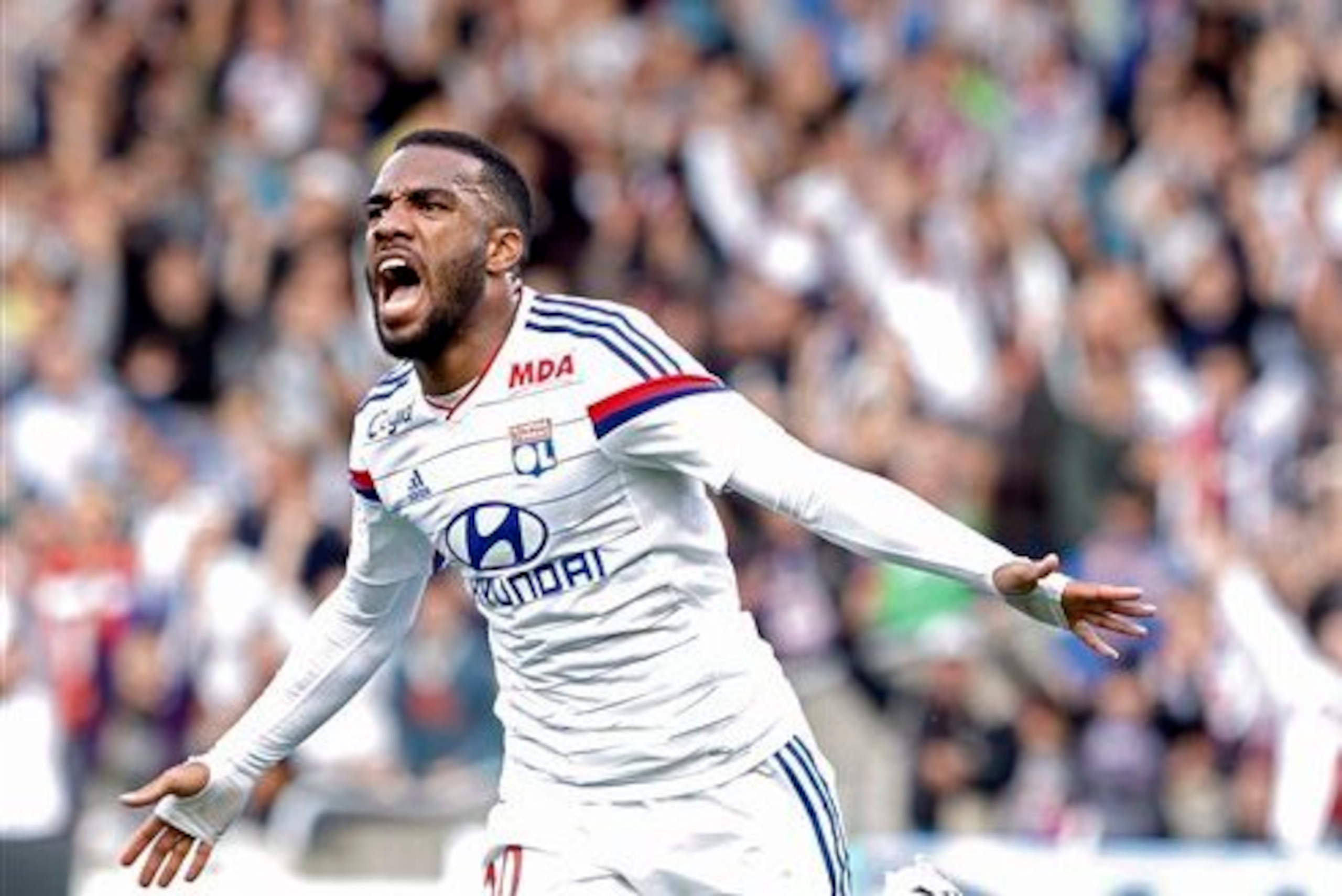 Olympique Lyonnais striker Alexandre Lacazette.
