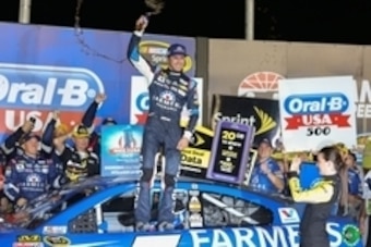 It now may be in March instead, but Kasey Kahne is still defending champ at Atlanta Motor Speedway from last August's race there.