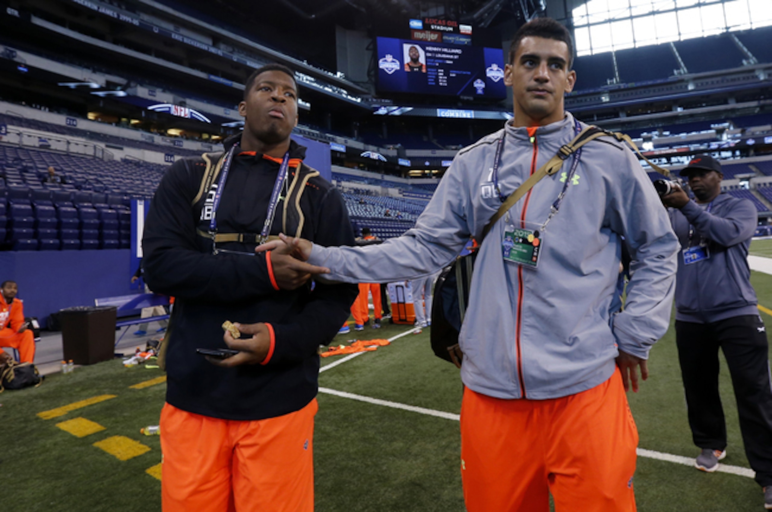 QBs Jameis Winston and Marcus Mariota QBs Jameis Winston and Marcus Mariota