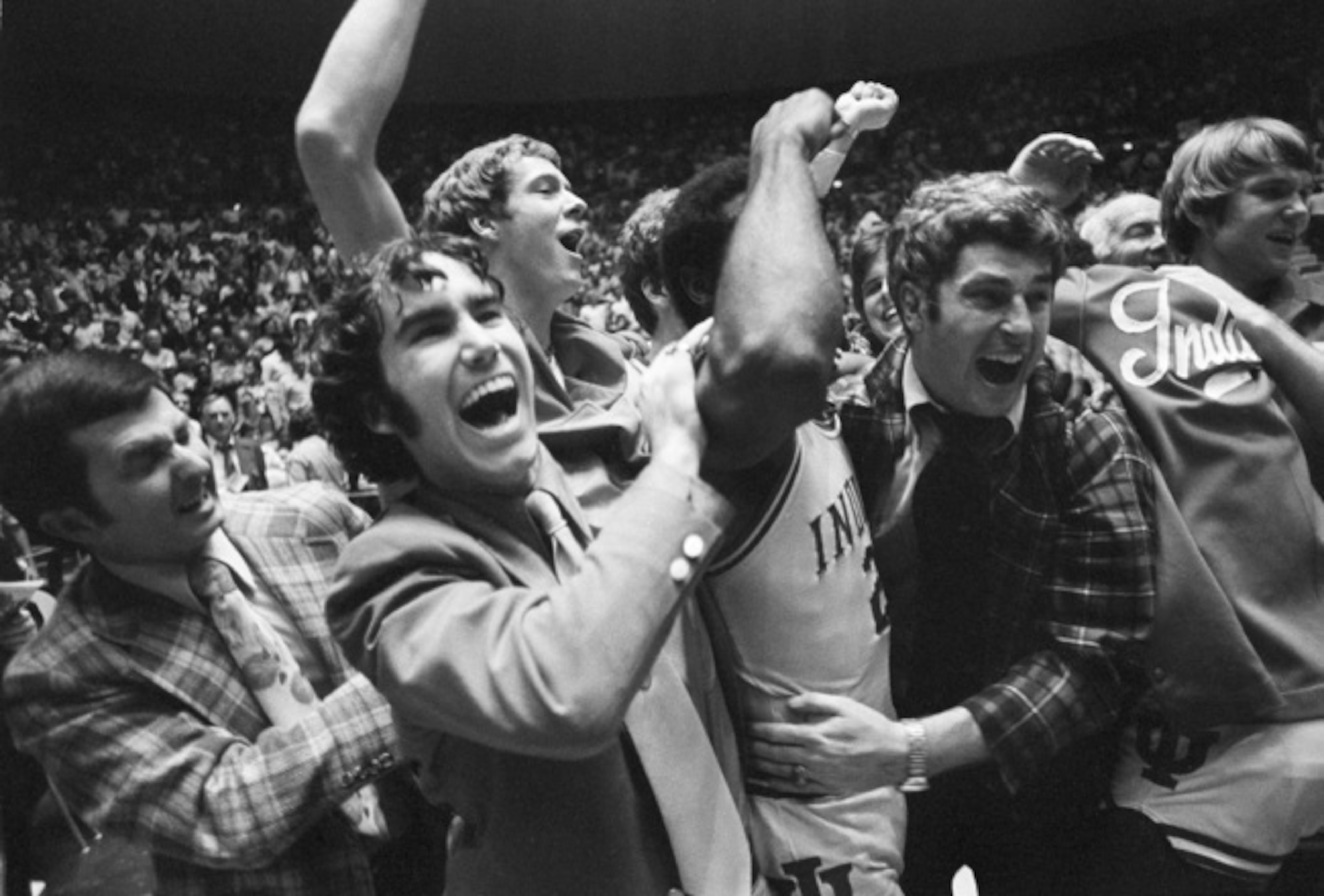 Bobby Knight's Indiana fell short in 1974-75 but won it all the following year.