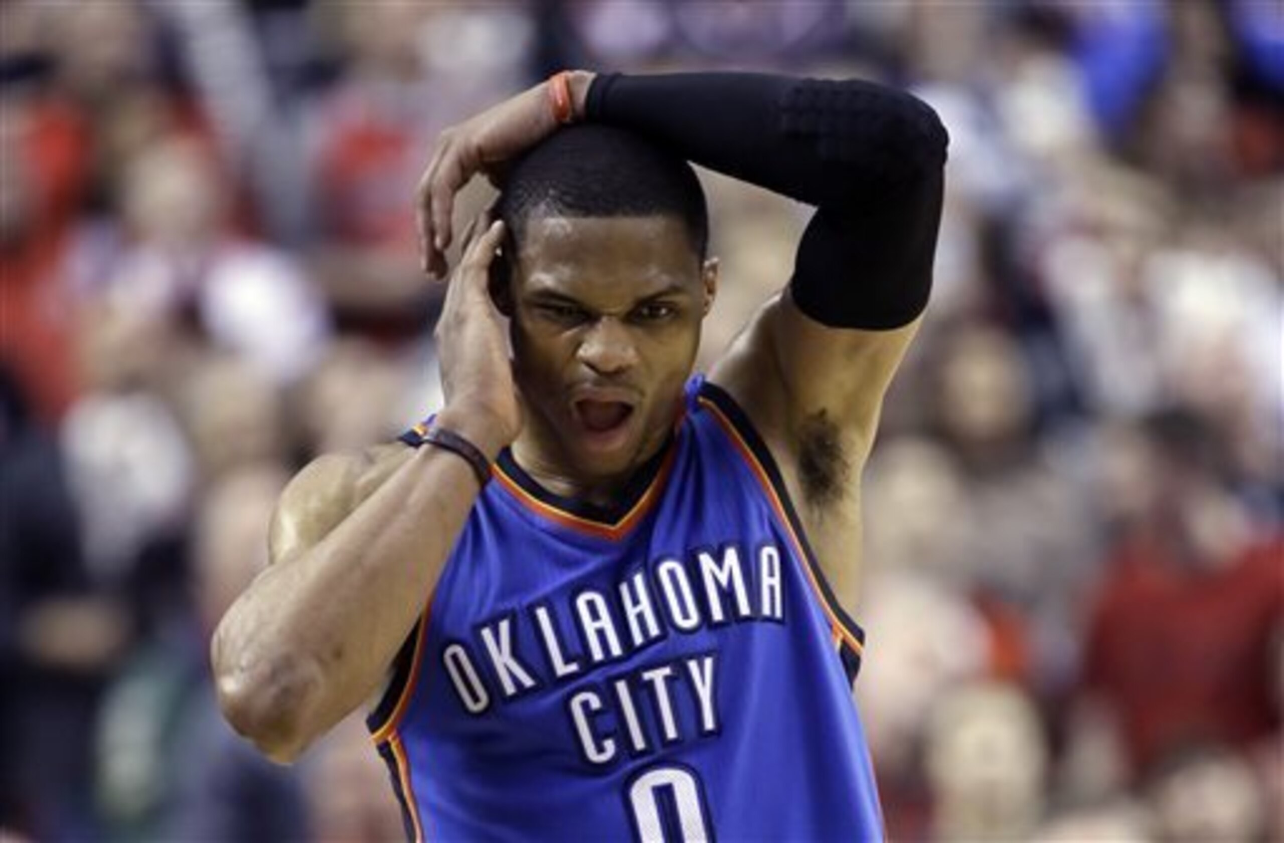 Russell Westbrook carries OKC playoff hopes on his shoulders.