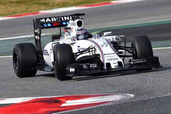 Williams' Valtteri Bottas had the fastest time on the final day of winter testing.