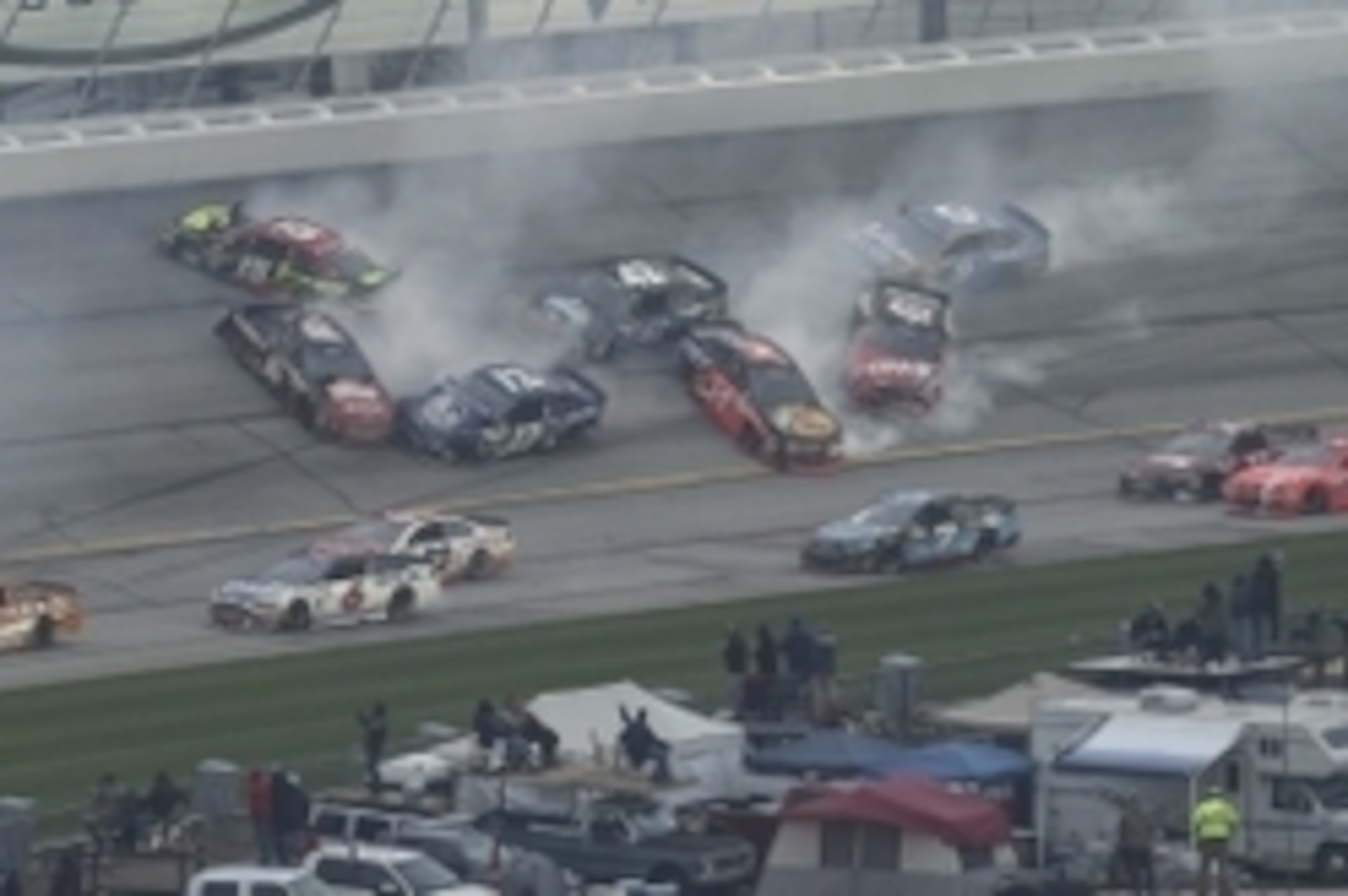 Figuring out who is going where at this point in the NASCAR Sprint Cup season is sort of a jumbled mess, like this wreck at Atlanta.