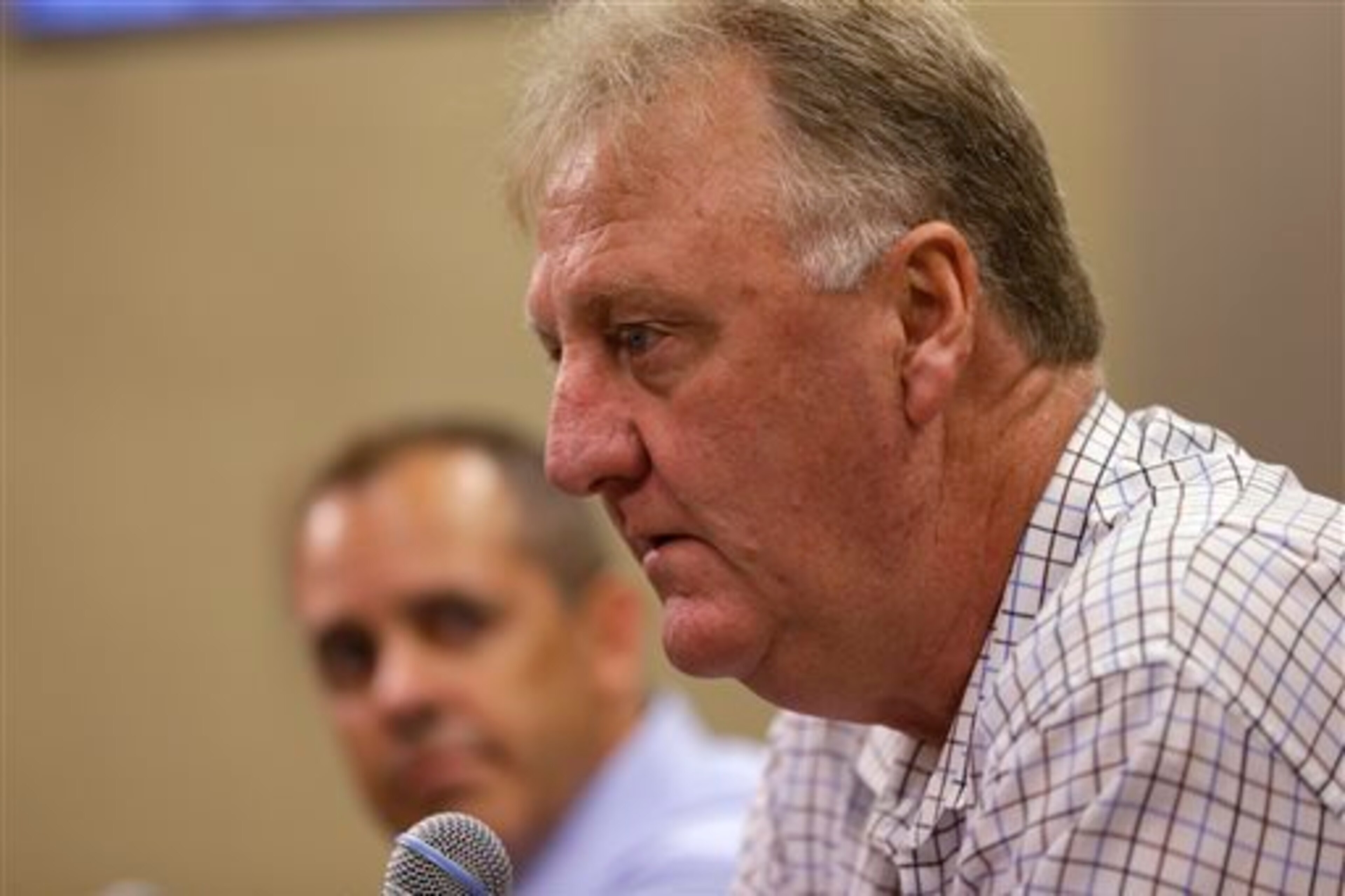 Indiana Pacers president Larry Bird Indiana Pacers president Larry Bird