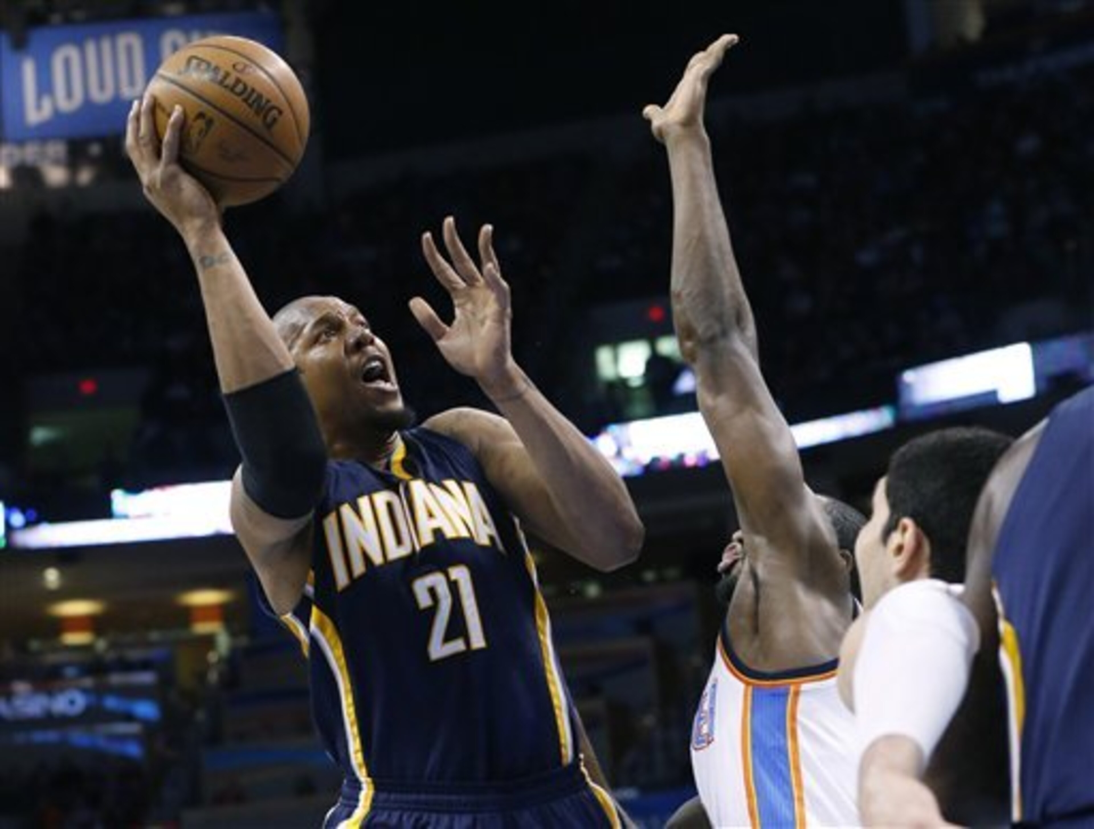 Indiana Pacers power forward David West Indiana Pacers power forward David West