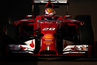 Marciello driving for Ferrari at last season's post-season Abu Dhabi test.
