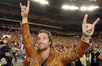 Growing up in Texas, Matthew McConaughey had no choice but to love the Longhorns.