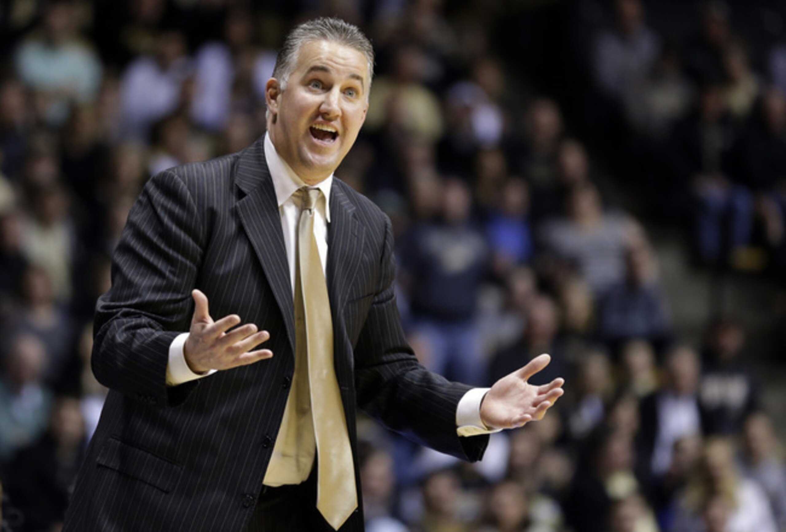 Purdue coach Matt Painter had a NCAA bid in his hands until recent back-to-back Big Ten losses.