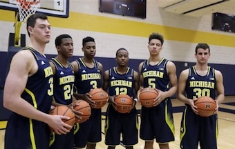 DJ Wilson (No. 5) redshirted due to a knee injury, but the rest of the freshmen contributed in some way in 2014-15.