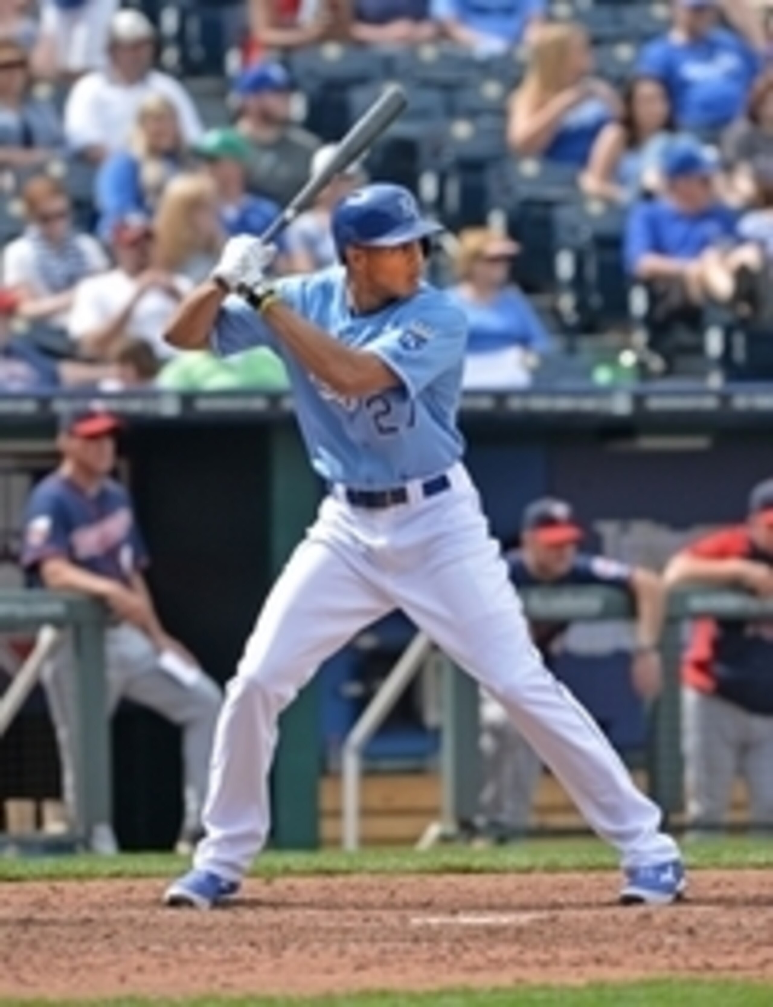 Justin Maxwell played for the Royals in 2014.