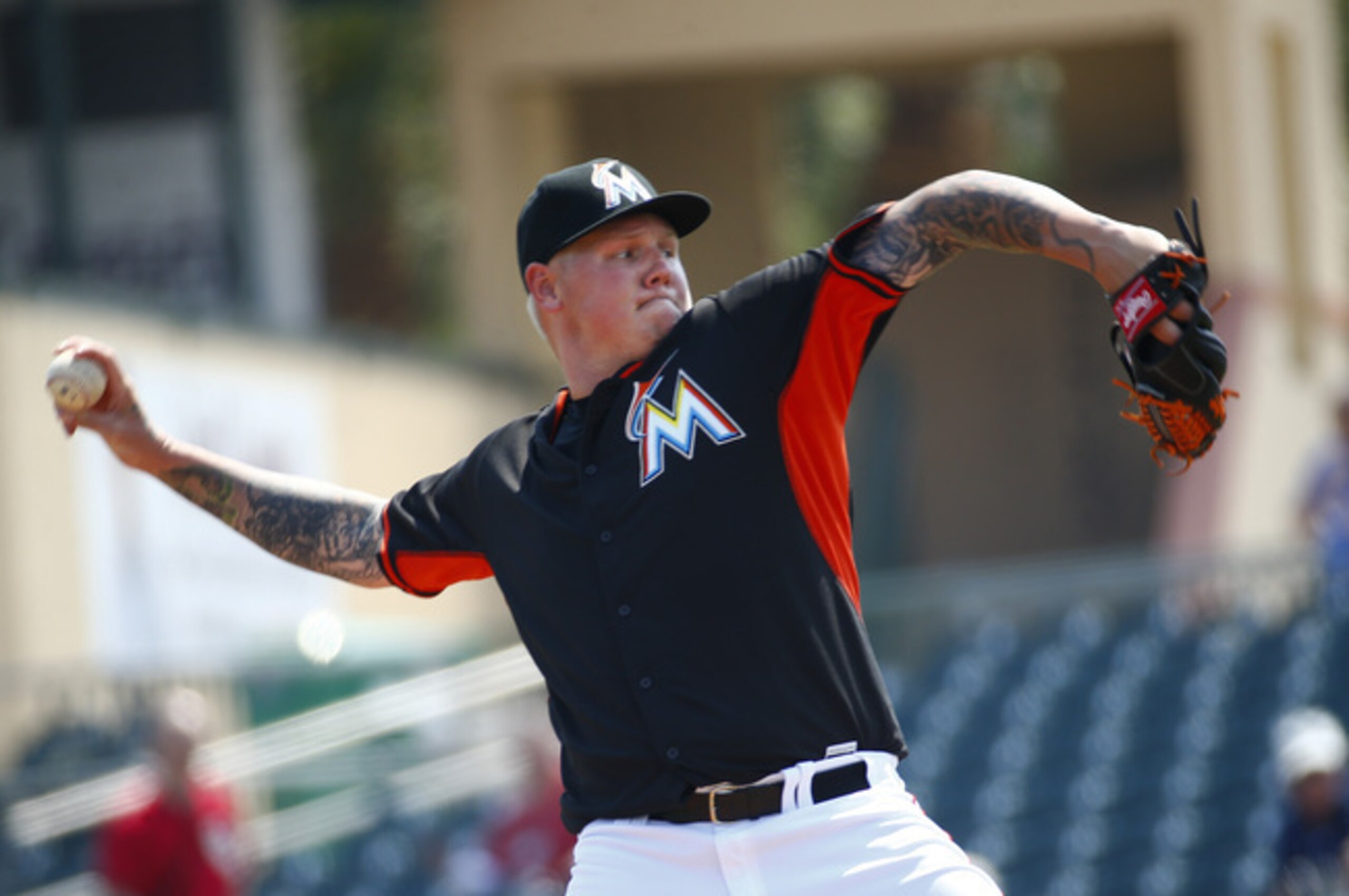 Mat Latos gives the Marlins another reliable, albeit fragile, starter to plug into the rotation.