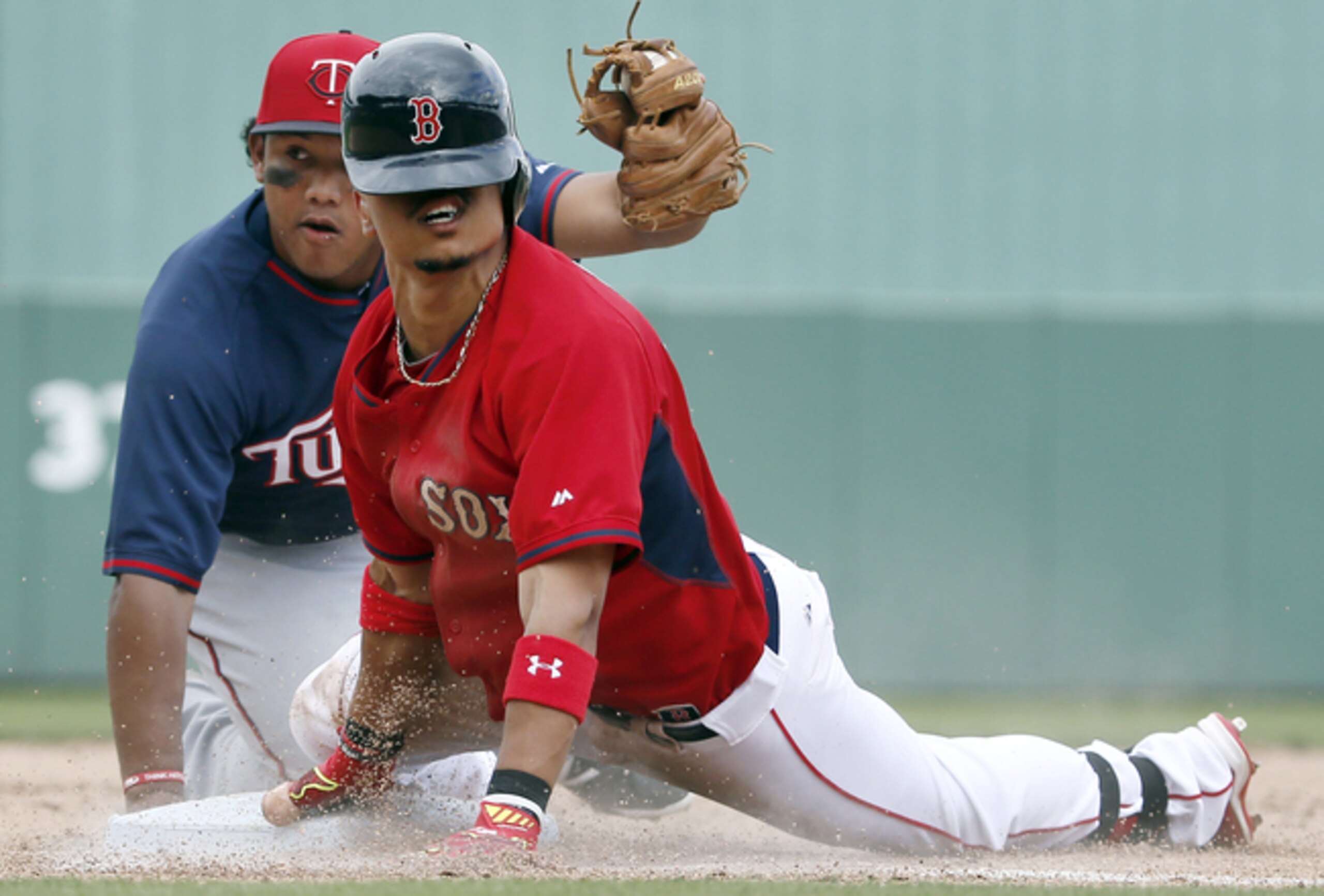 It may not be clear to some, but Mookie Betts has the inside track on Boston's starting CF job.