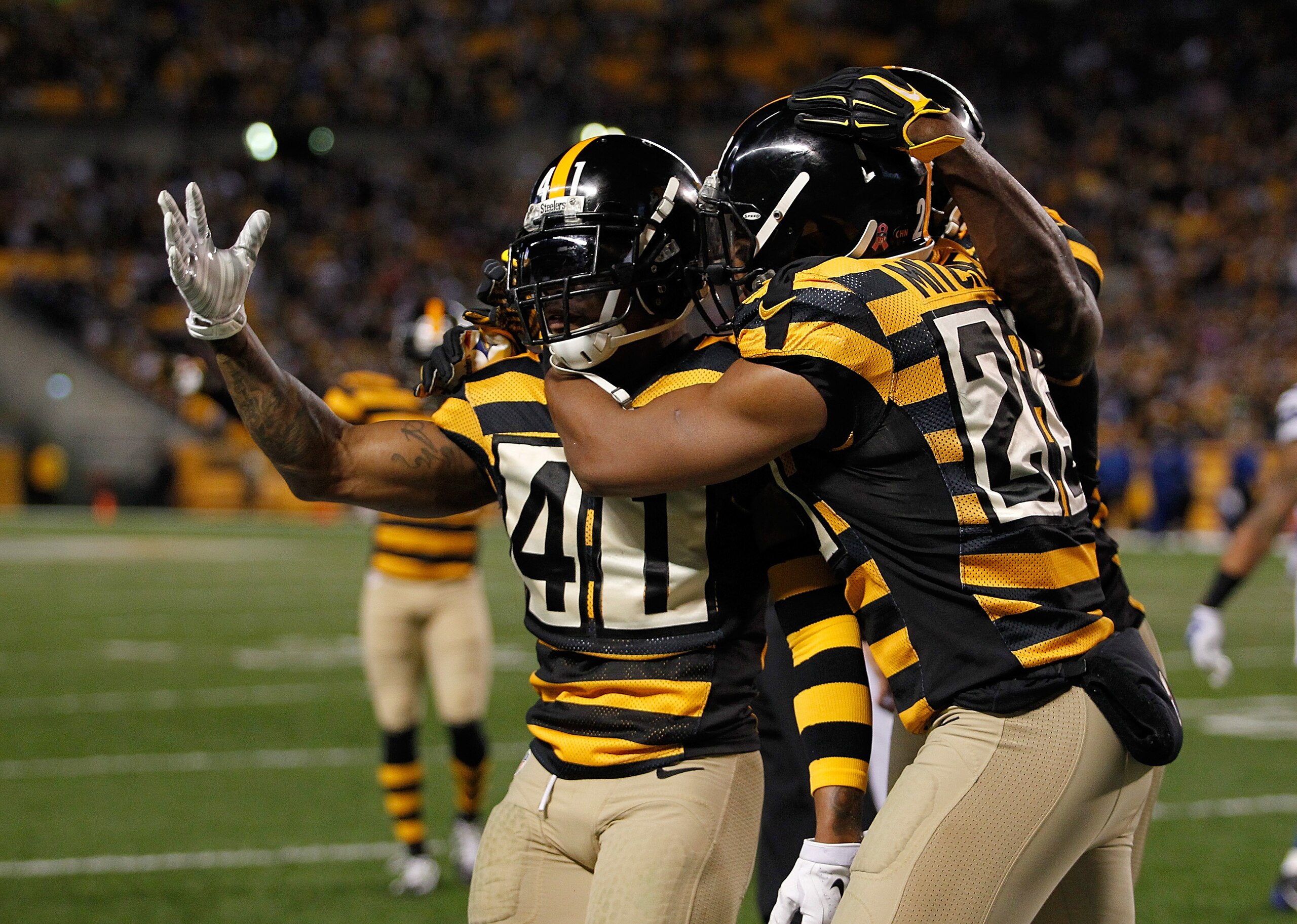 Antwon Blake offers valuable as backup cornerback and on special teams.