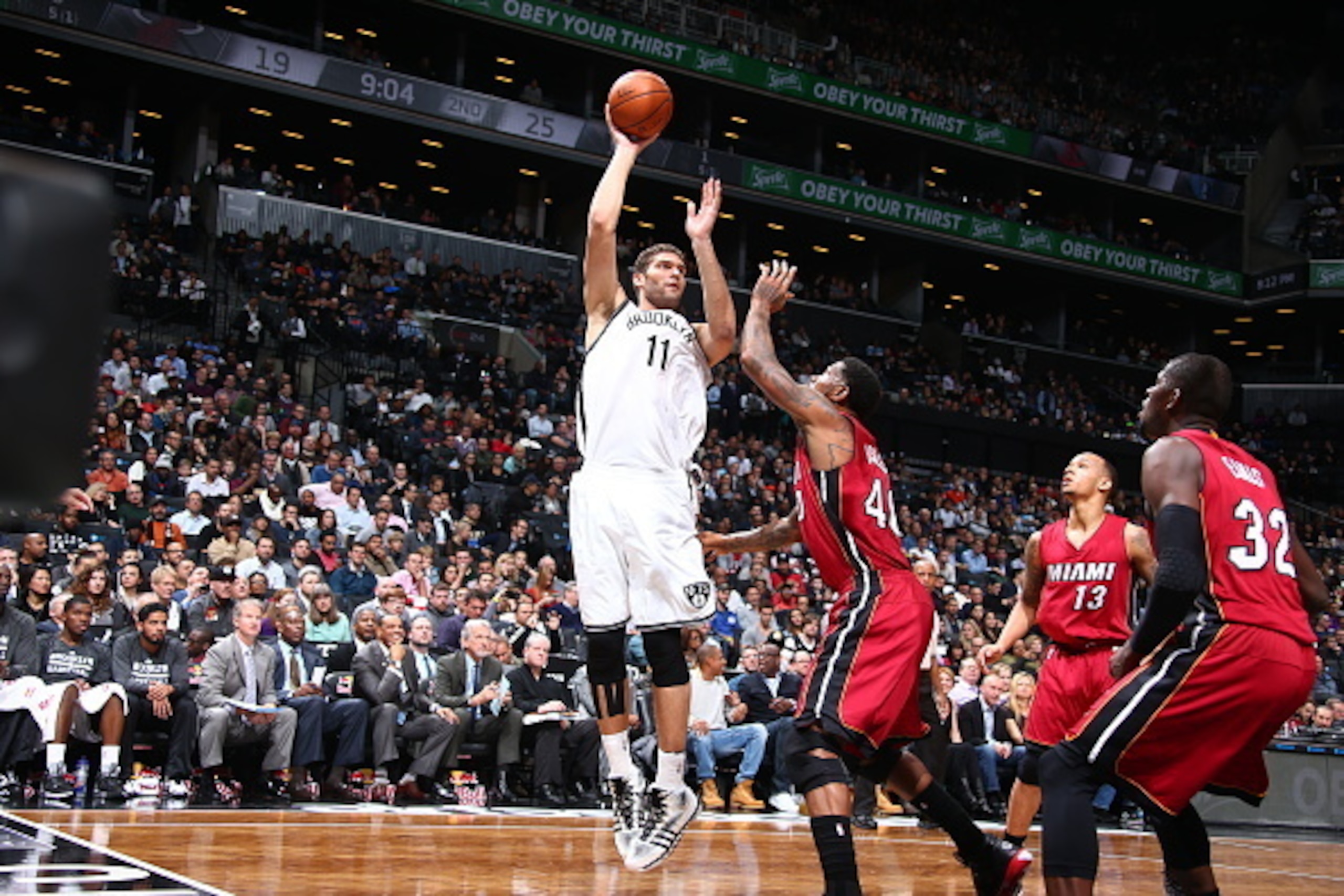Brook Lopez could prove to be a handful for Miami.
