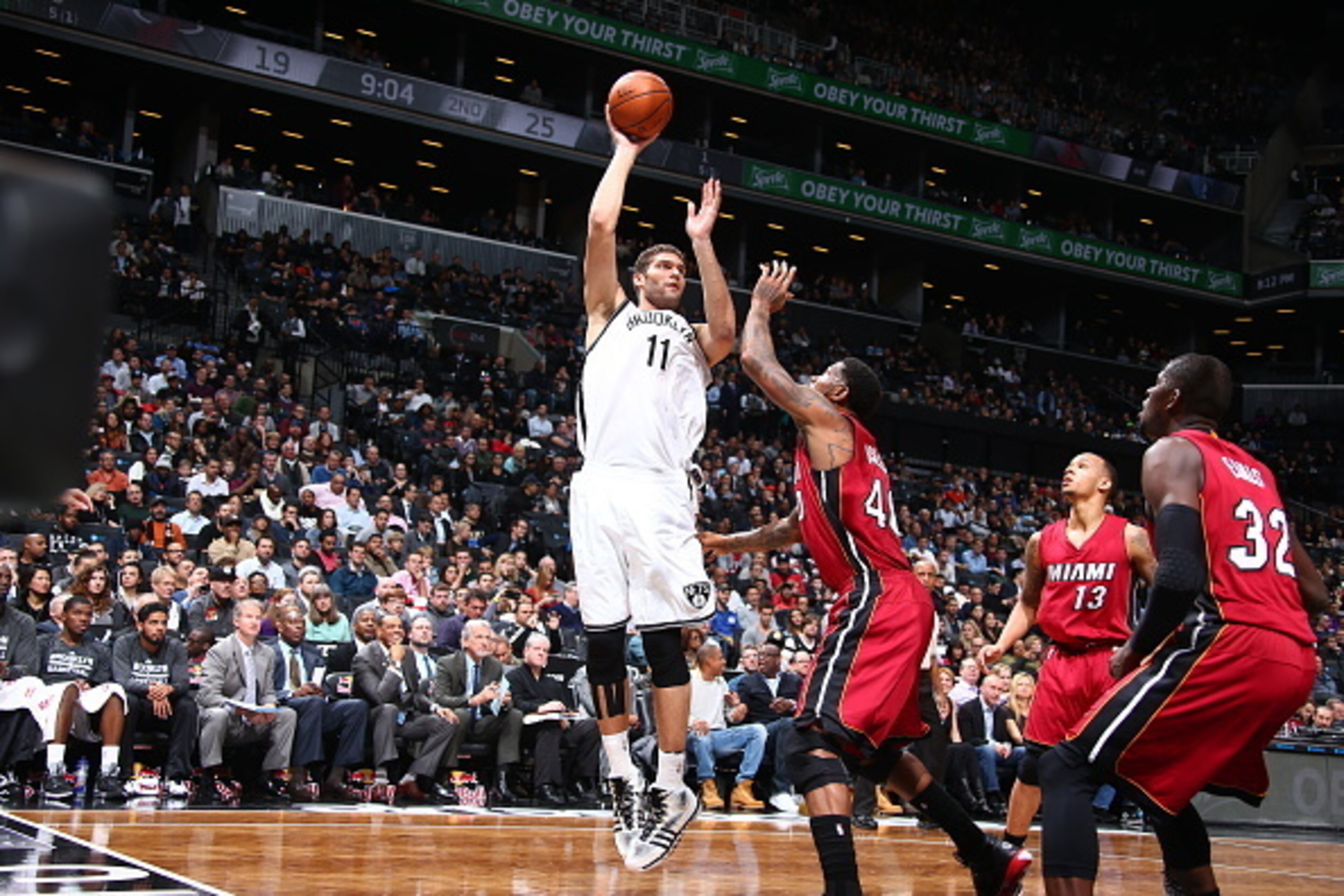 Brook Lopez could prove to be a handful for Miami.
