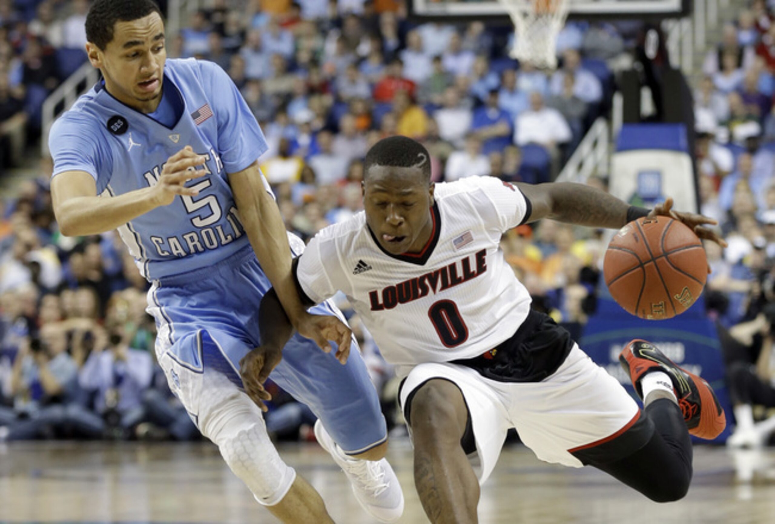 Marcus Paige (left) and Terry Rozier (right) both led their ACC teams to a No. 4 seed.