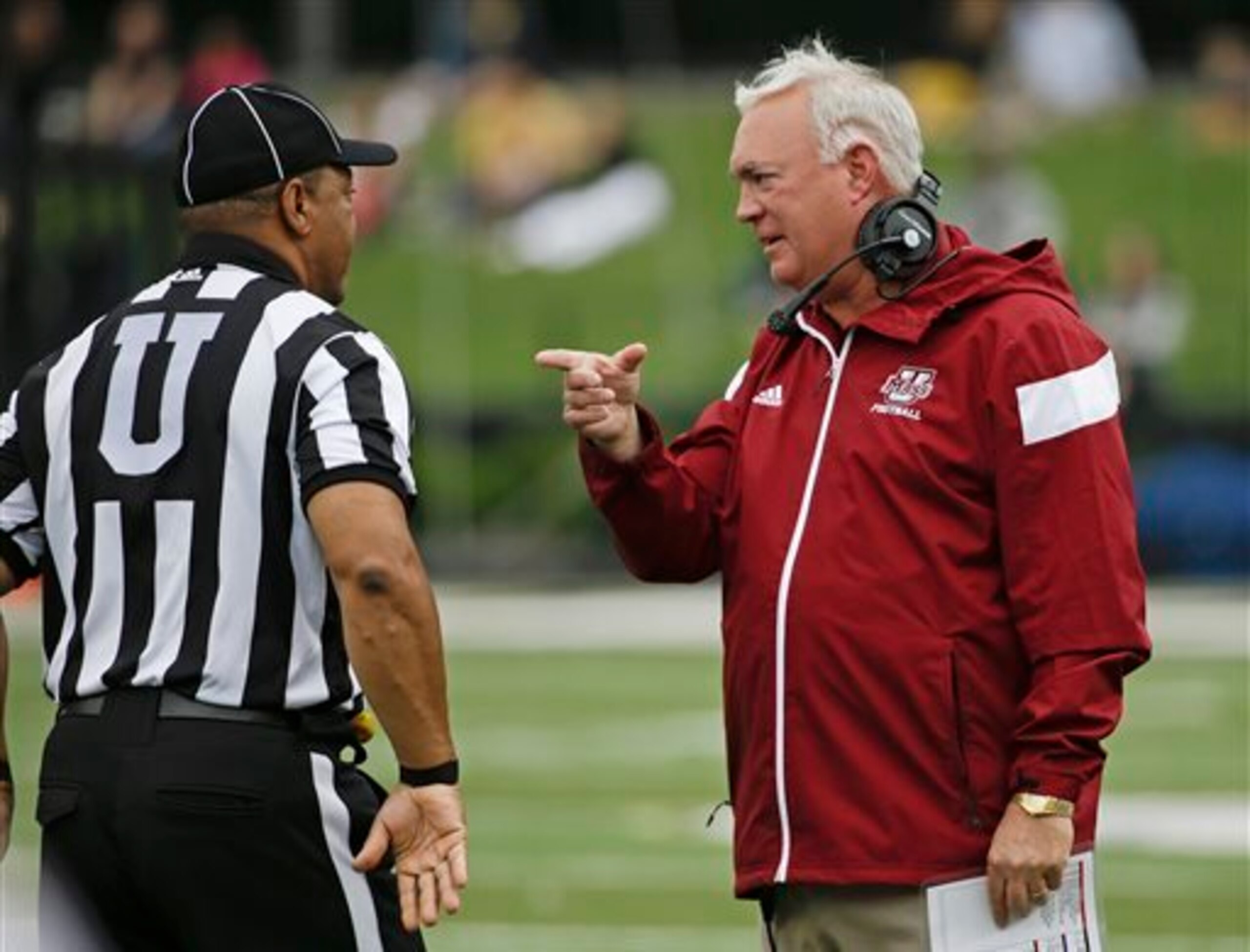 UMass head coach Mark Whipple