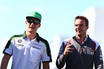 Marcus Ericsson and Giedo van der Garde—two of Sauber's three possible drivers.