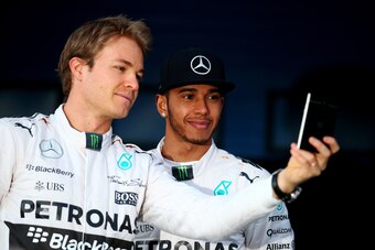 Nico Rosberg and Lewis Hamilton