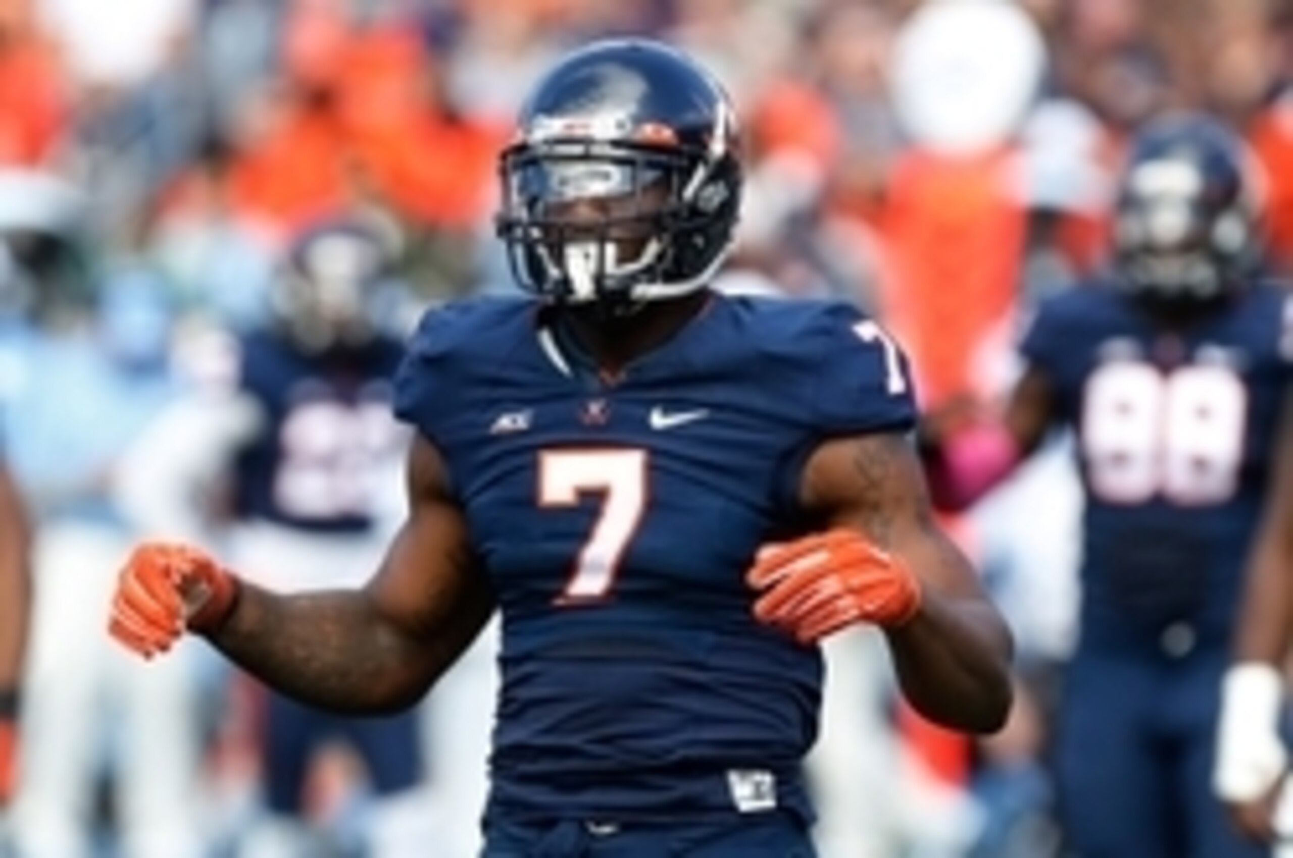 Drafting Eli Harold would address Arizona's need for a pass-rushing outside linebacker. Drafting Eli Harold would address Arizona's need for a pass-rushing outside linebacker.