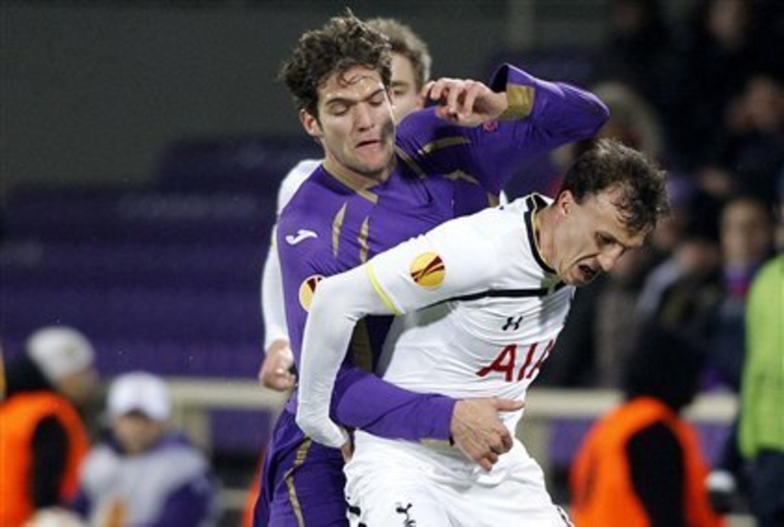 Vlad Chiriches had a tough night's work out in Italy against Fiorentina.