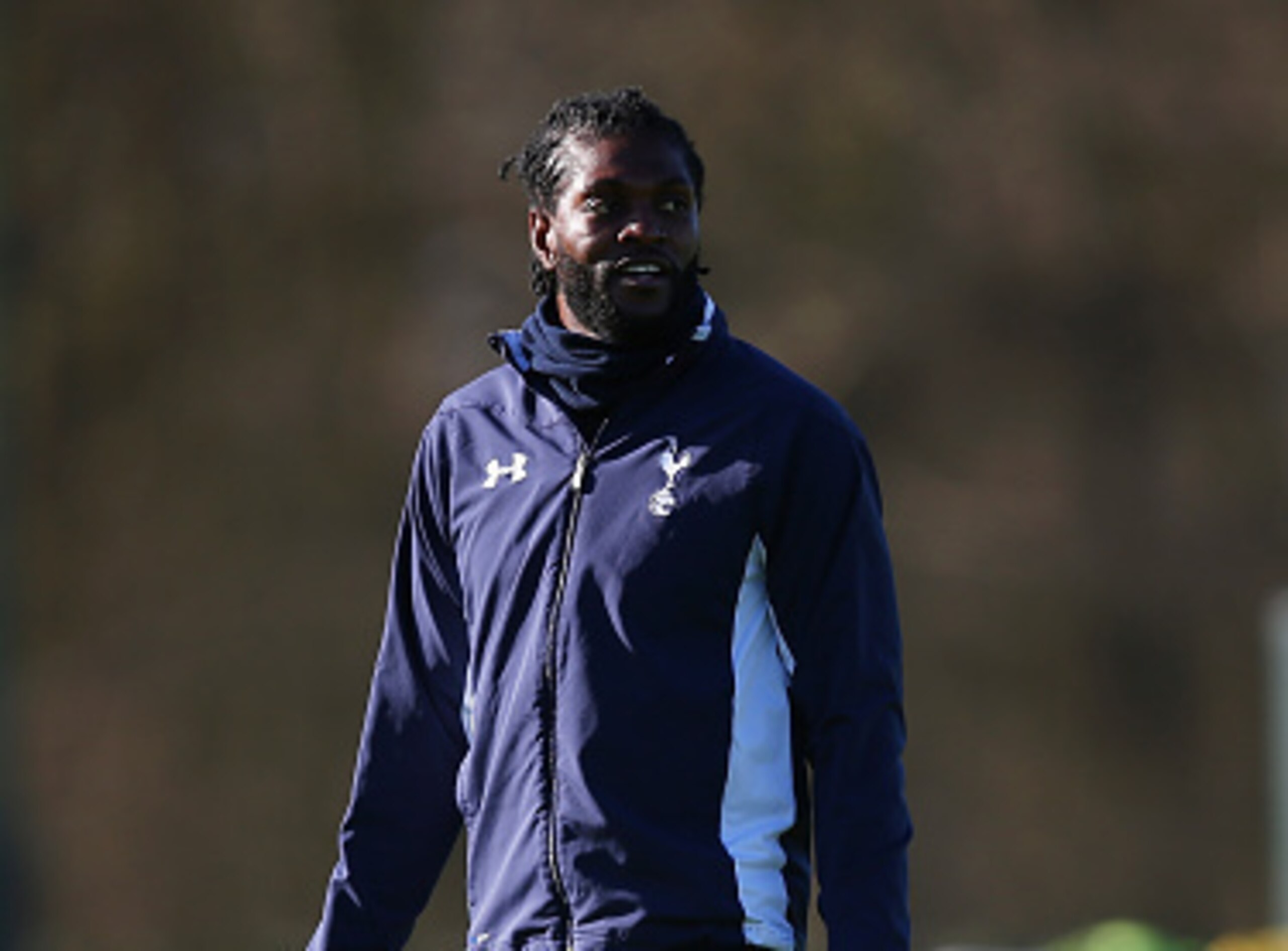 Training was about the extent of Emmanuel Adebayor's playing time prior to last weekend's substitute appearance at Manchester United.