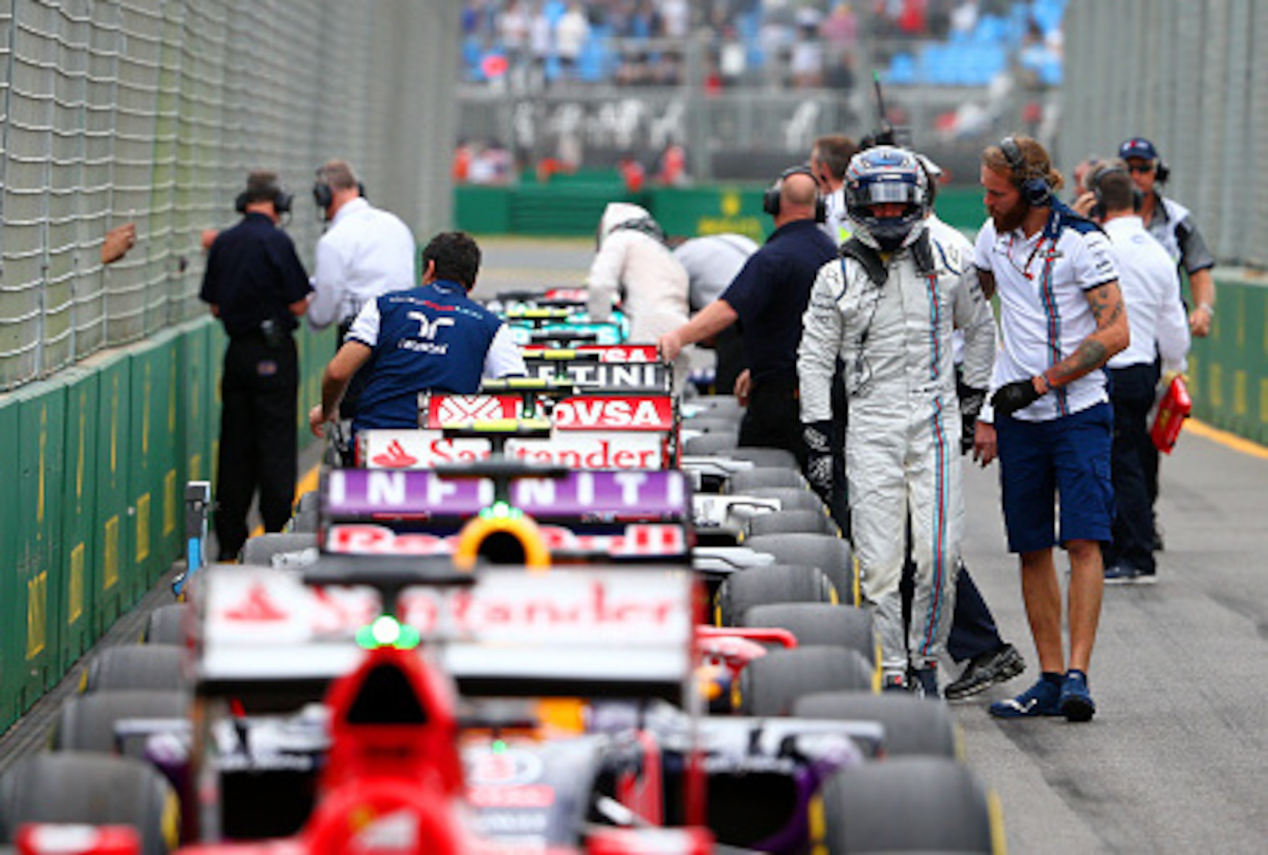 Bottas was helped from the car after qualifying.