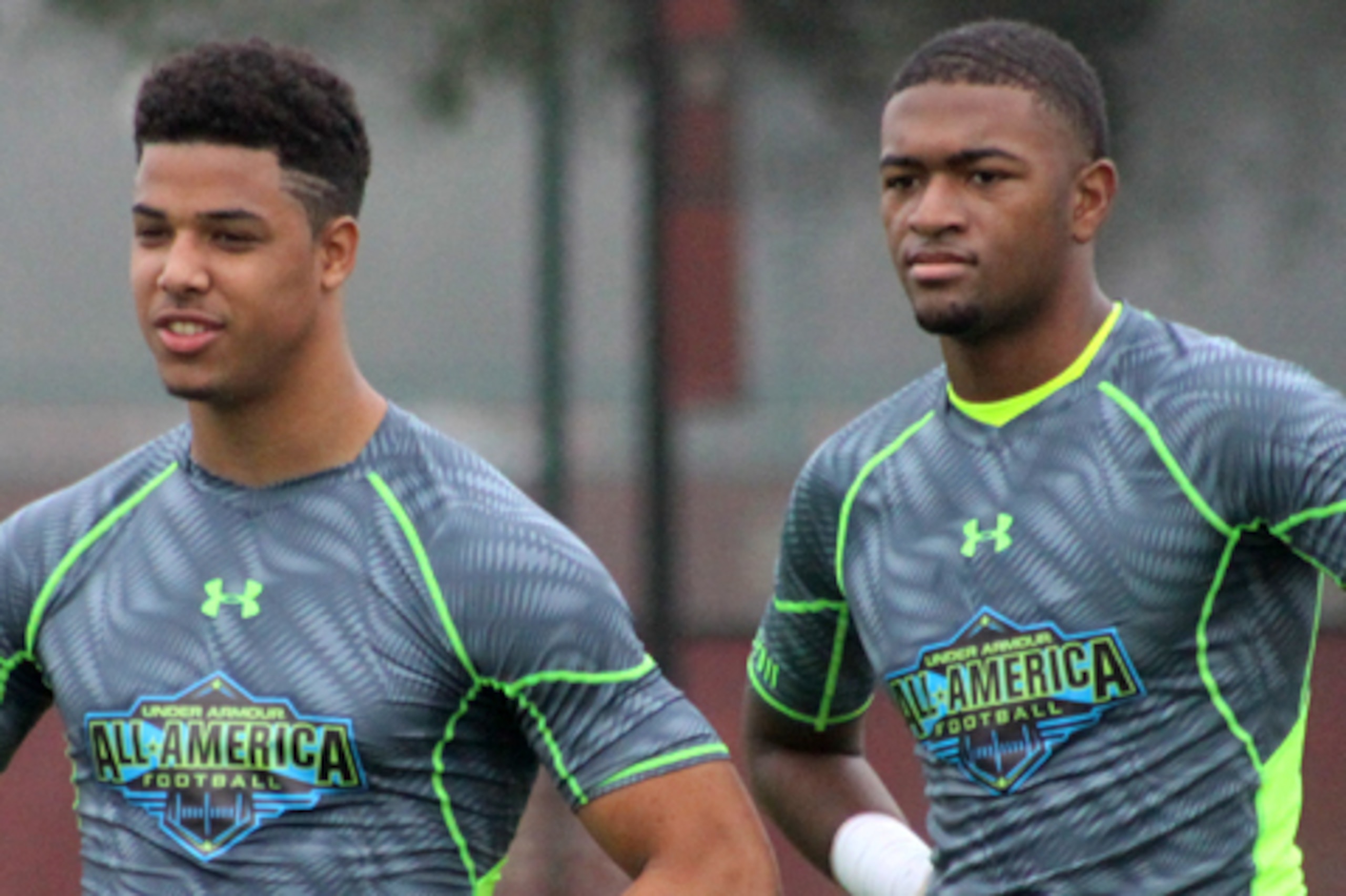 Brandon Jones (left) and Deontay Anderson are two Texans and two of the top three nationally ranked safeties in the 2016 class.