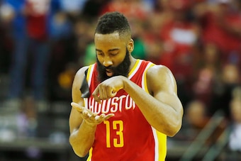 Harden continues to stir it up every night for the Rockets.