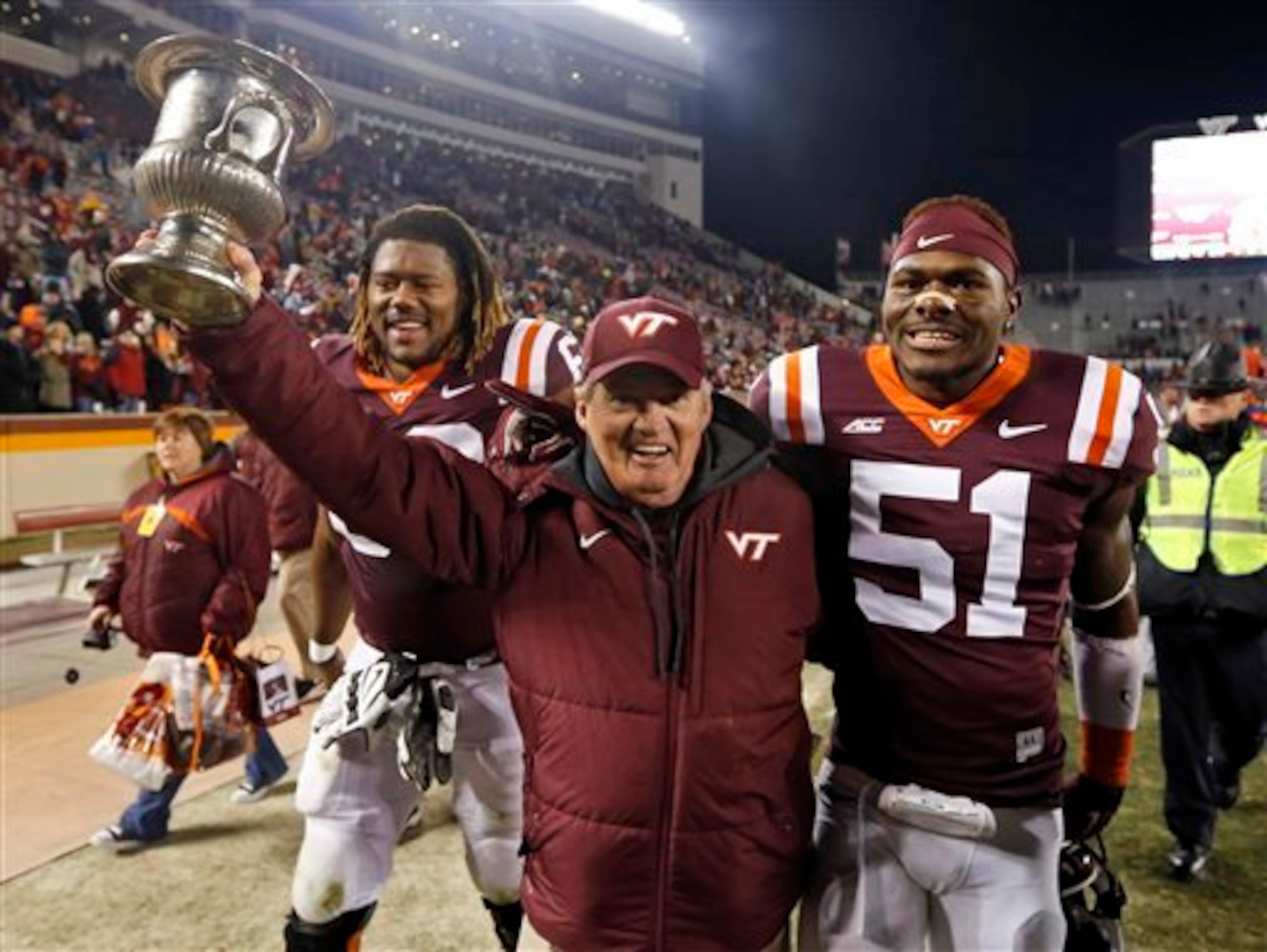 Frank Beamer and Virginia Tech have been dominant over Virginia. Frank Beamer and Virginia Tech have been dominant over Virginia.