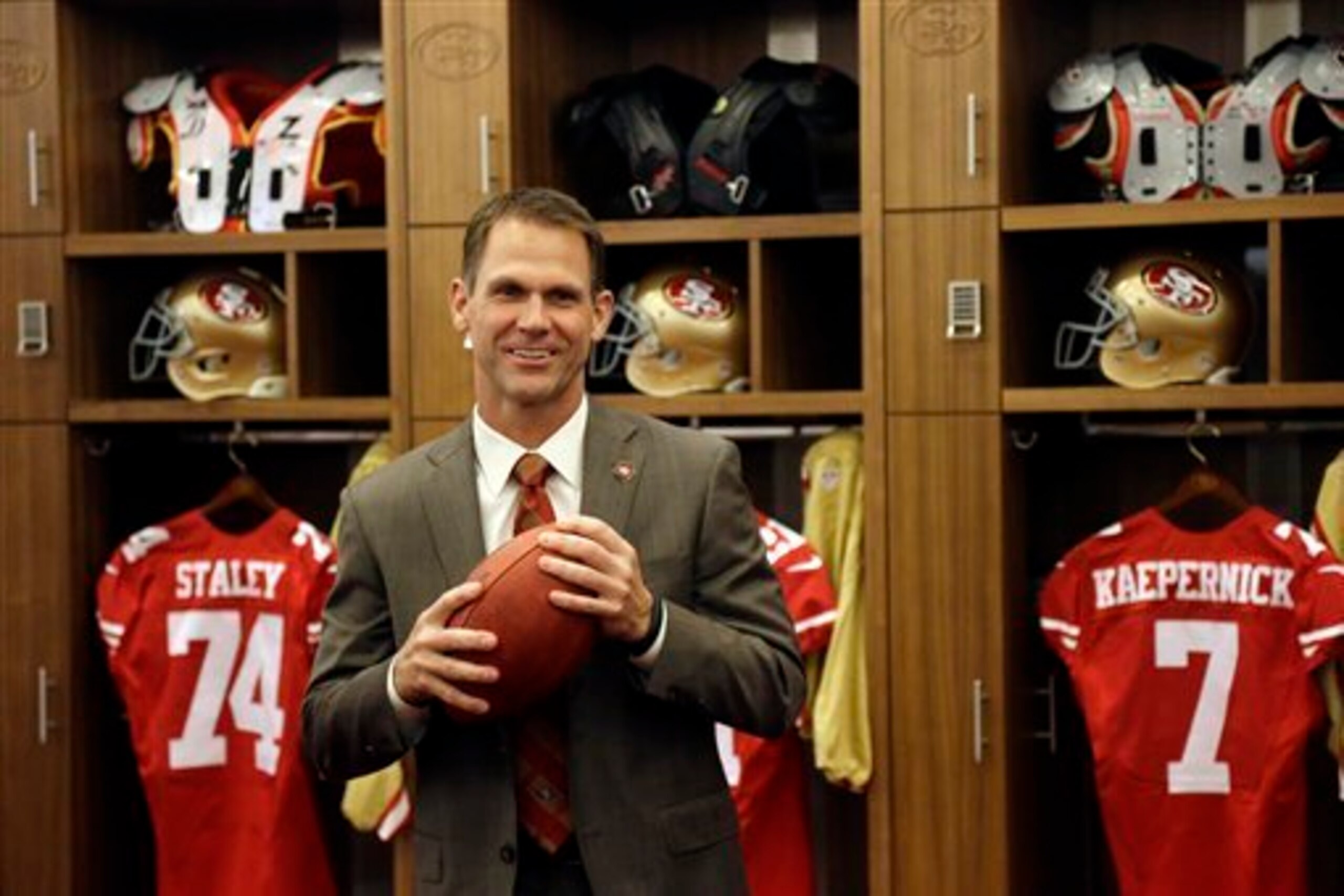 General manager Trent Baalke will have the No. 15 overall pick in the 2015 NFL draft.