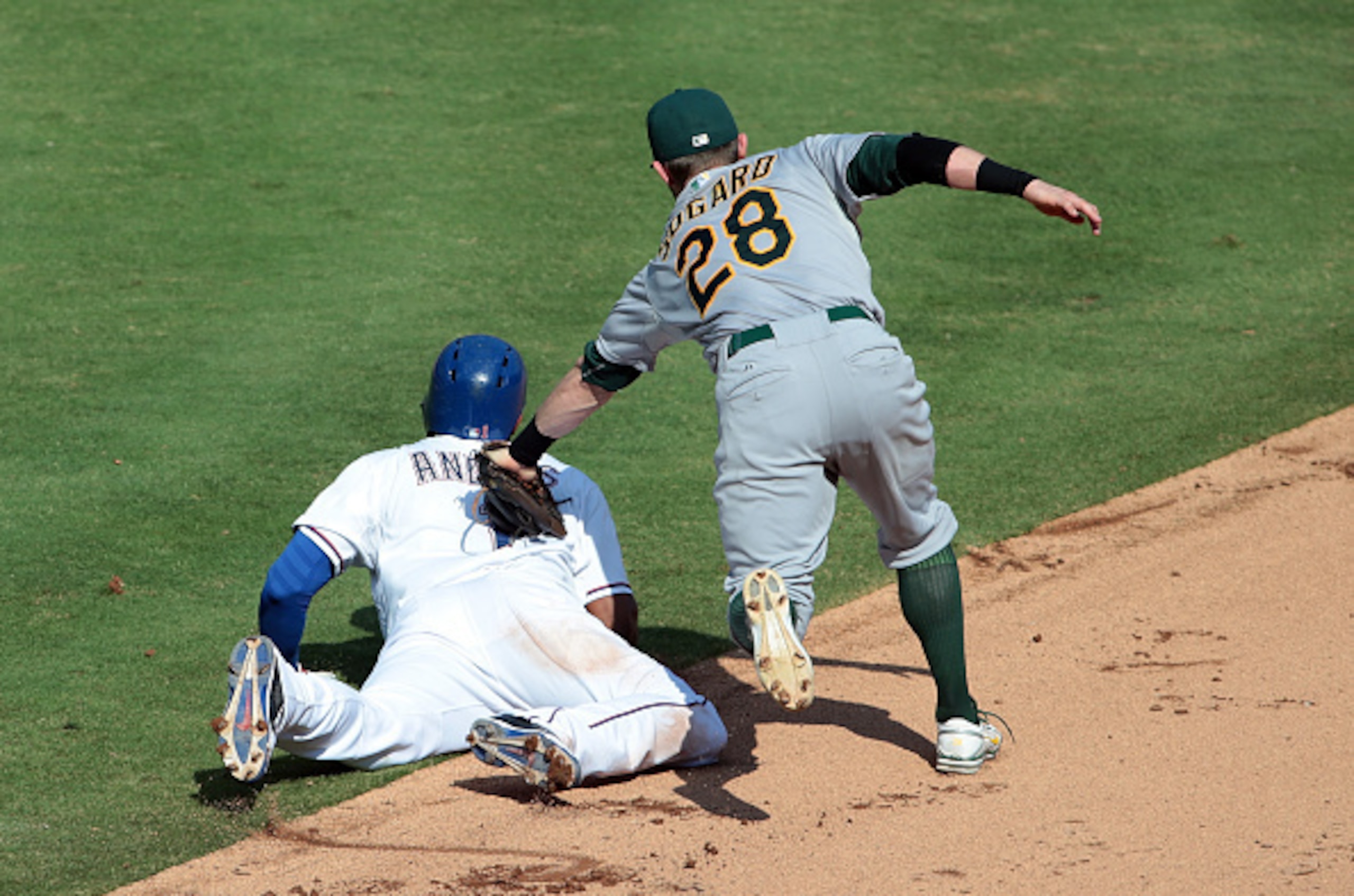 The A's look to stay on top of the West while the Rangers look to dig their way out of the bottom.