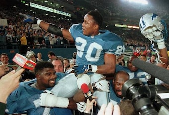 Barry Sanders was the best running back in football when he retired in 1998.