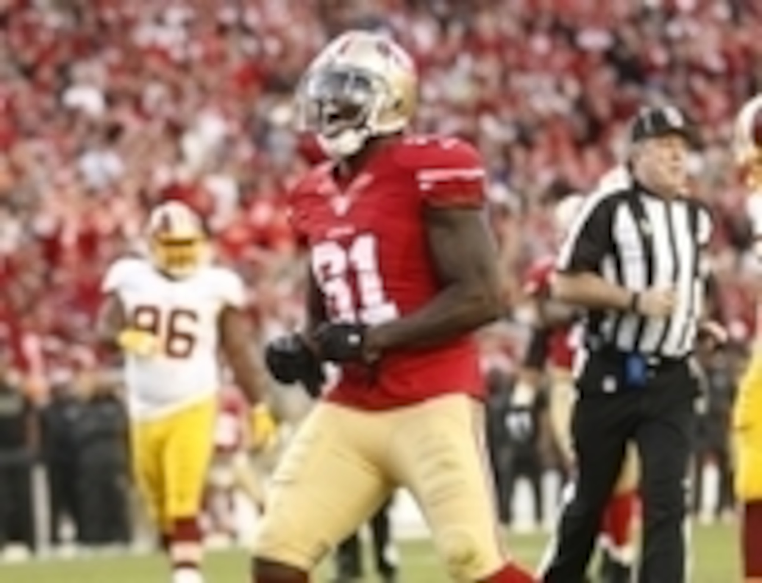 Anquan Boldin led the 49ers with five receiving touchdowns in 2014.