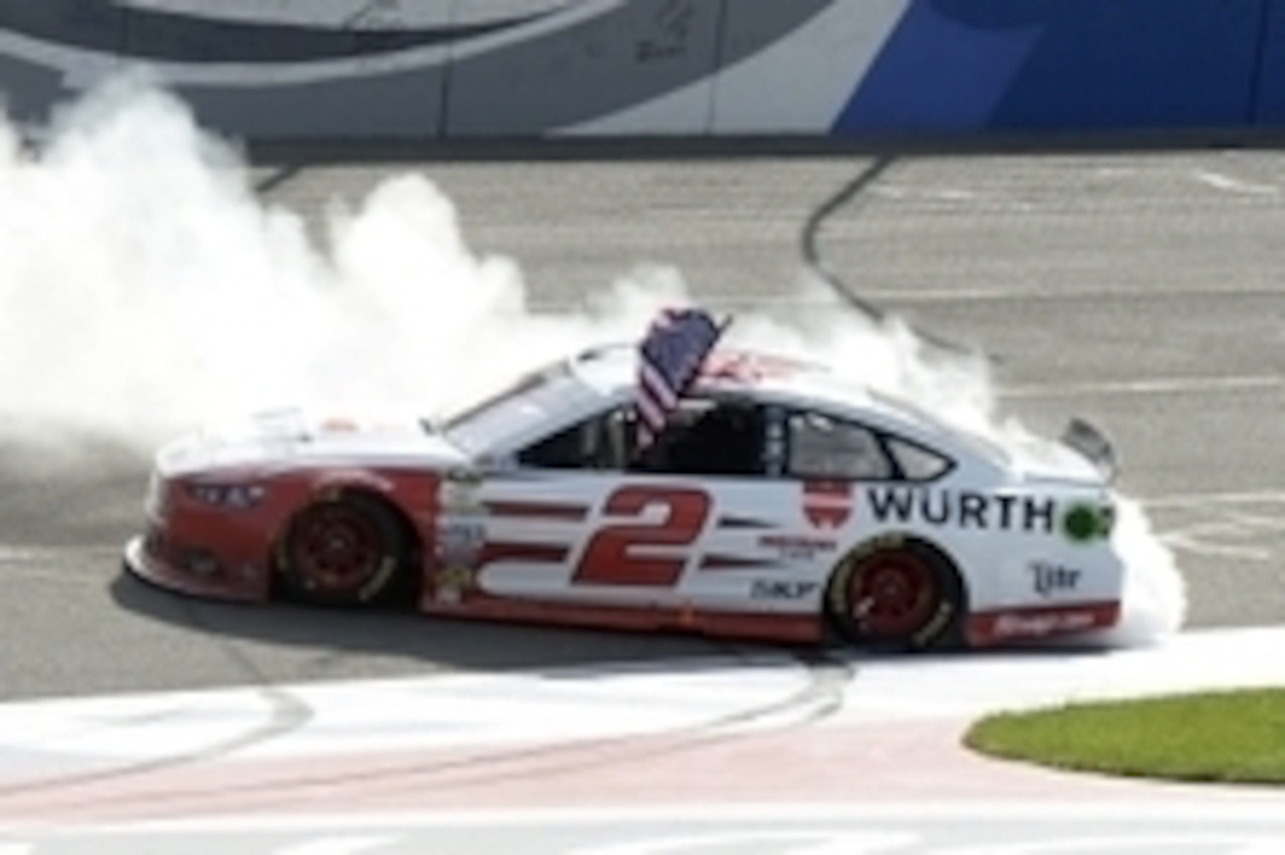 Brad Keselowski celebrated with a burnout after winning at Auto Club Speedway, but what did that do for him in the BR driver rankings?