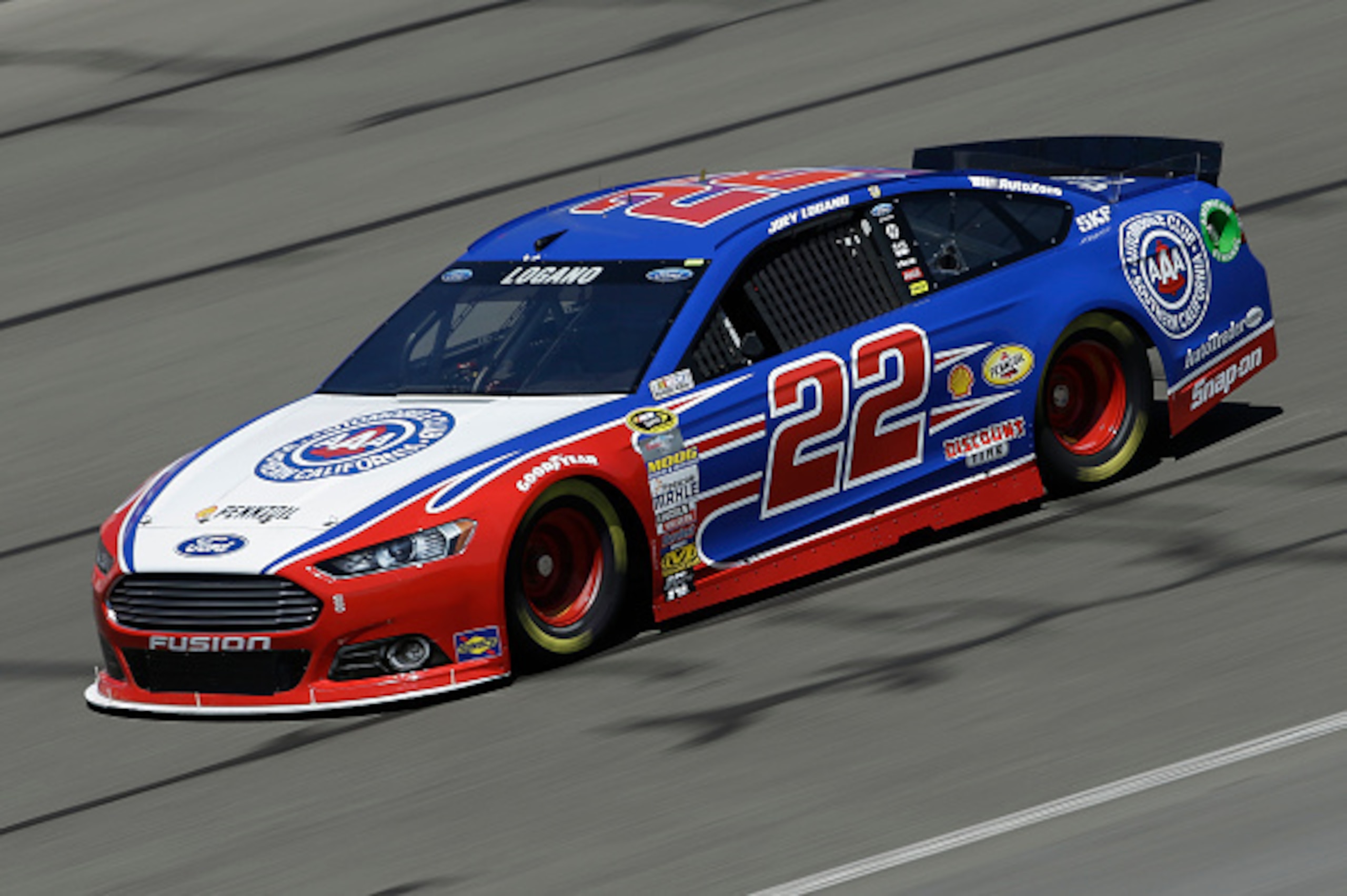 Joey Logano has been fast in his No. 22 Team Penske Ford.