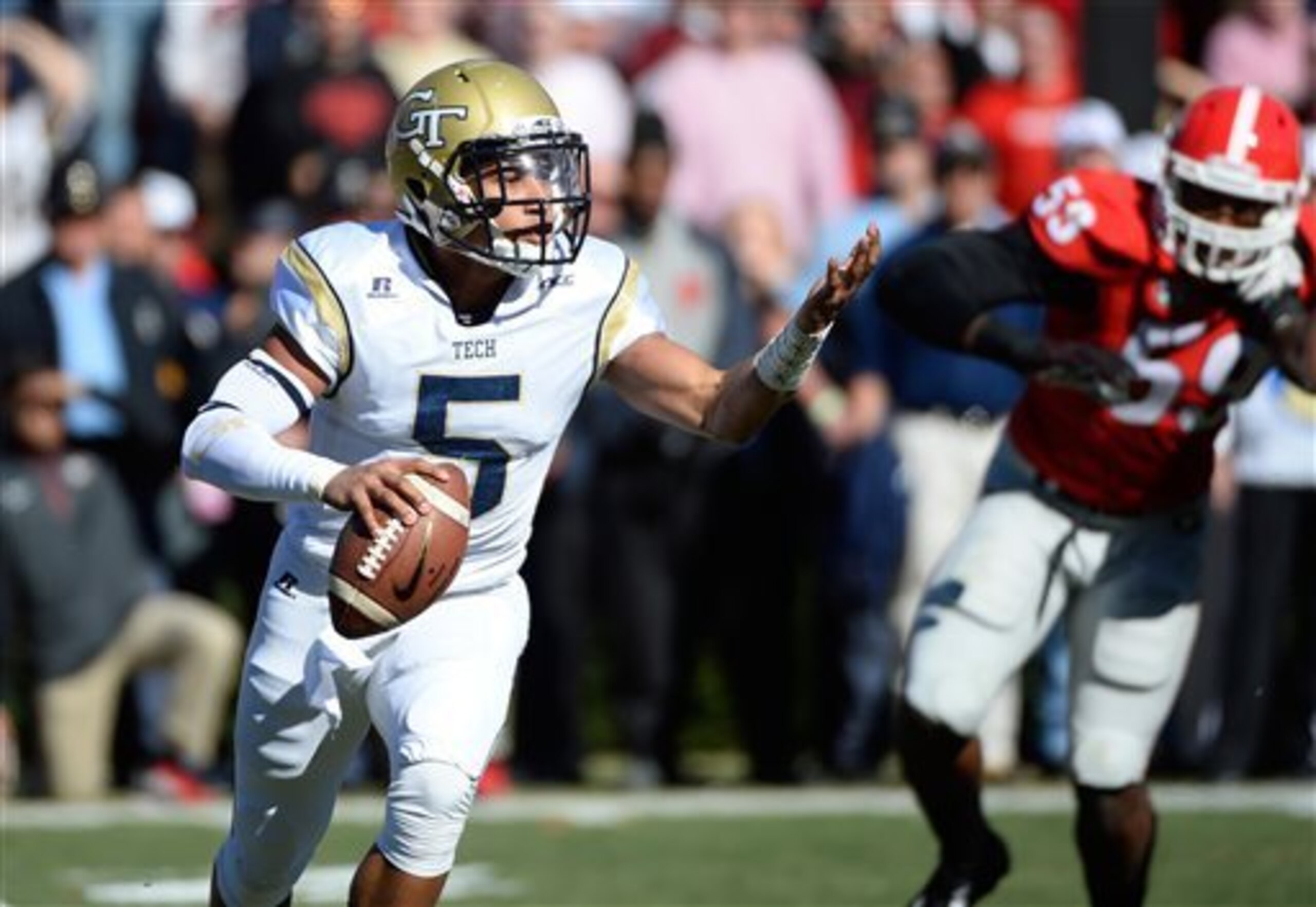 Justin Thomas will have plenty of new faces around him on Georgia Tech's offense this fall.