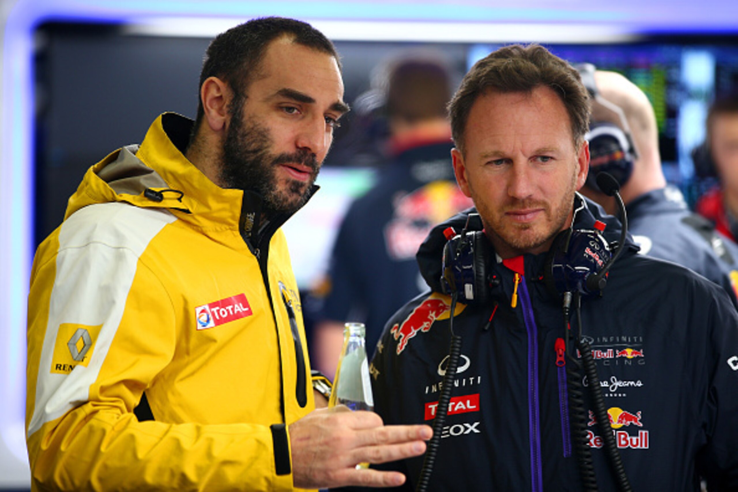 Cyril Abiteboul and Christian Horner