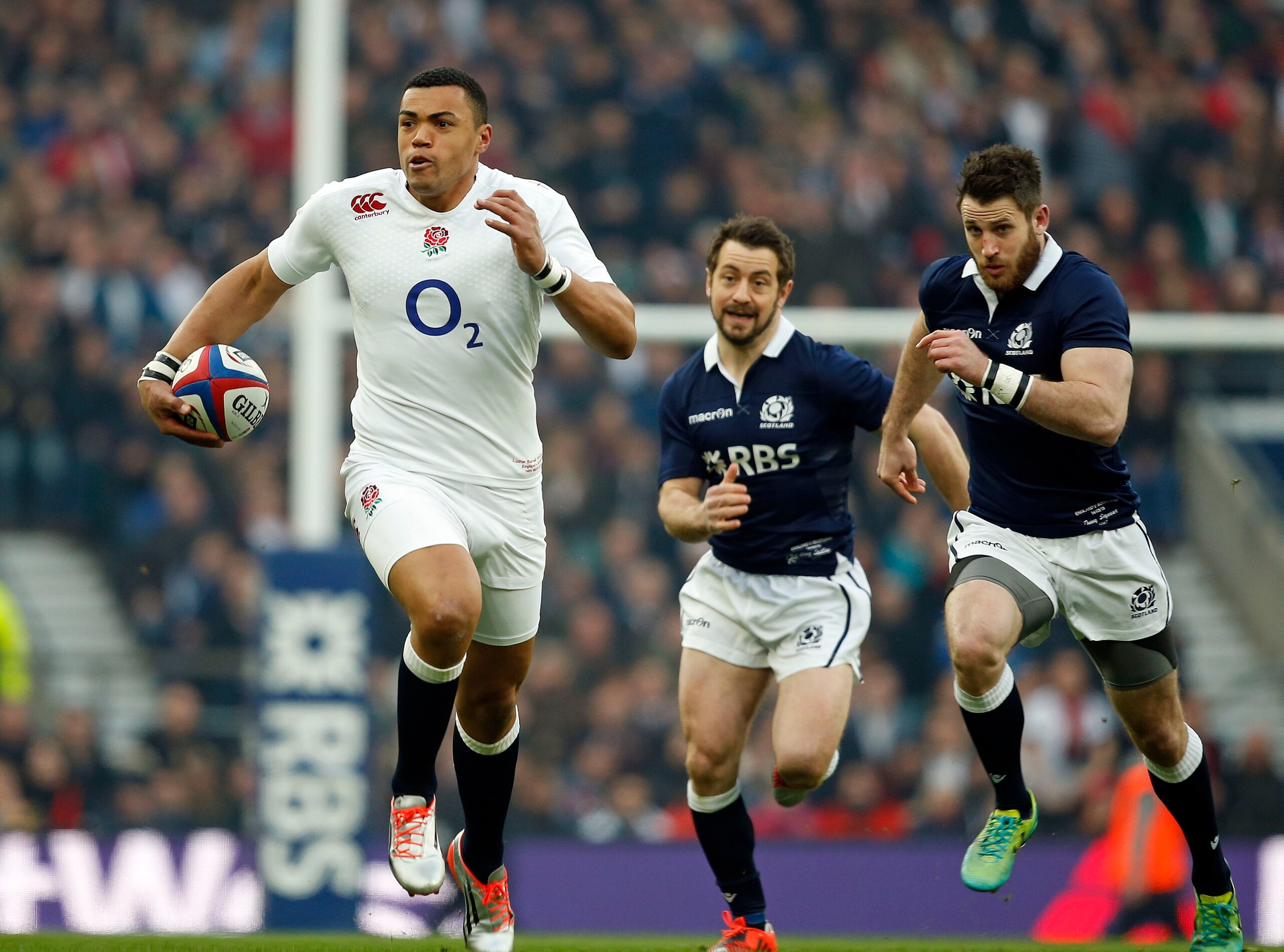 Luther Burrell squandered a great chance against Scotland