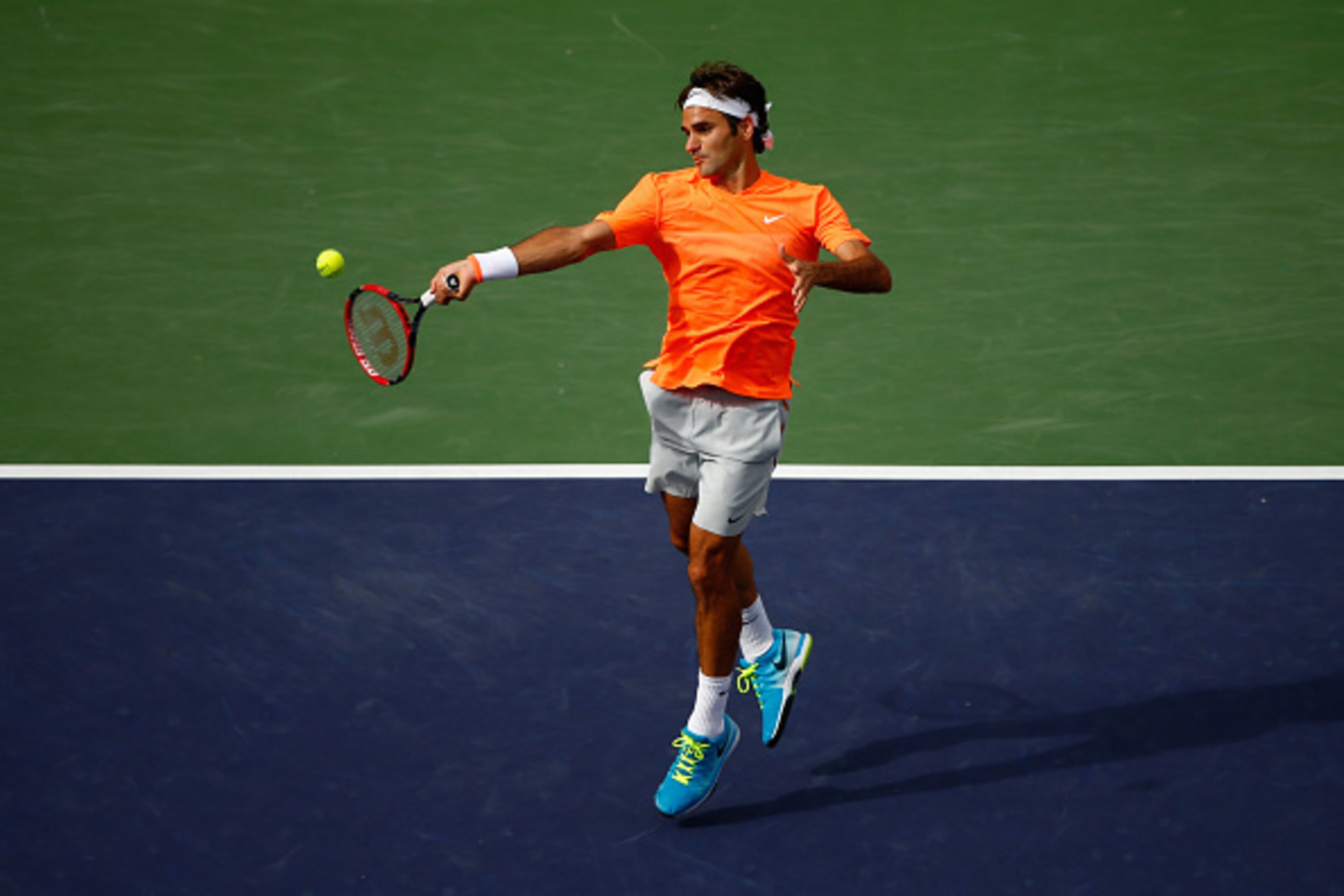Roger Federer fought all the way to the final in a  bid to claim his third title this year.