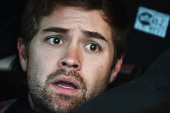 You can't blame Ricky Stenhouse Jr. for having a panicked look on his face.