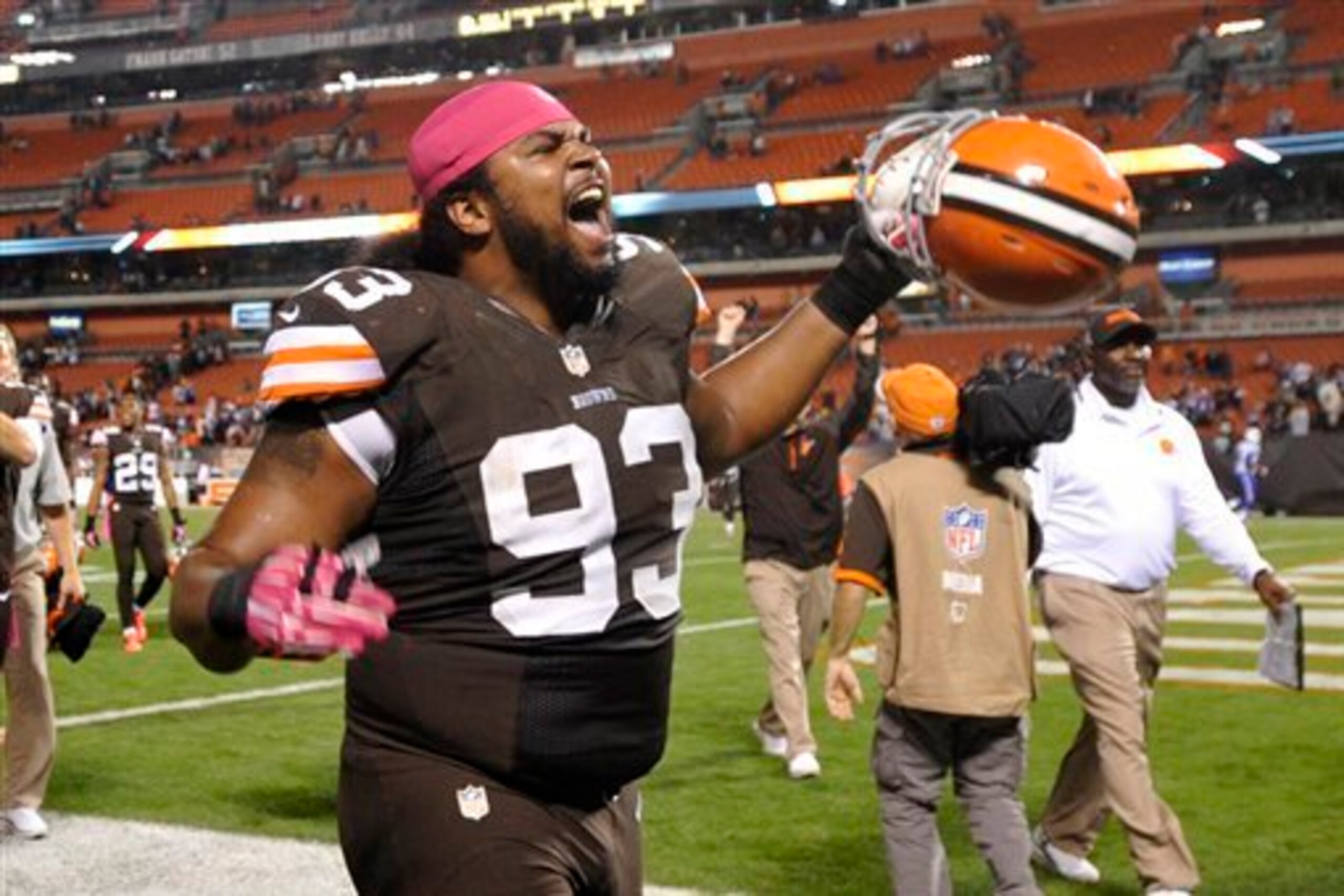 Defensive lineman John Hughes should take on a bigger role as part of the Browns' run-stopping front seven. Defensive lineman John Hughes should take on a bigger role as part of the Browns' run-stopping front seven.