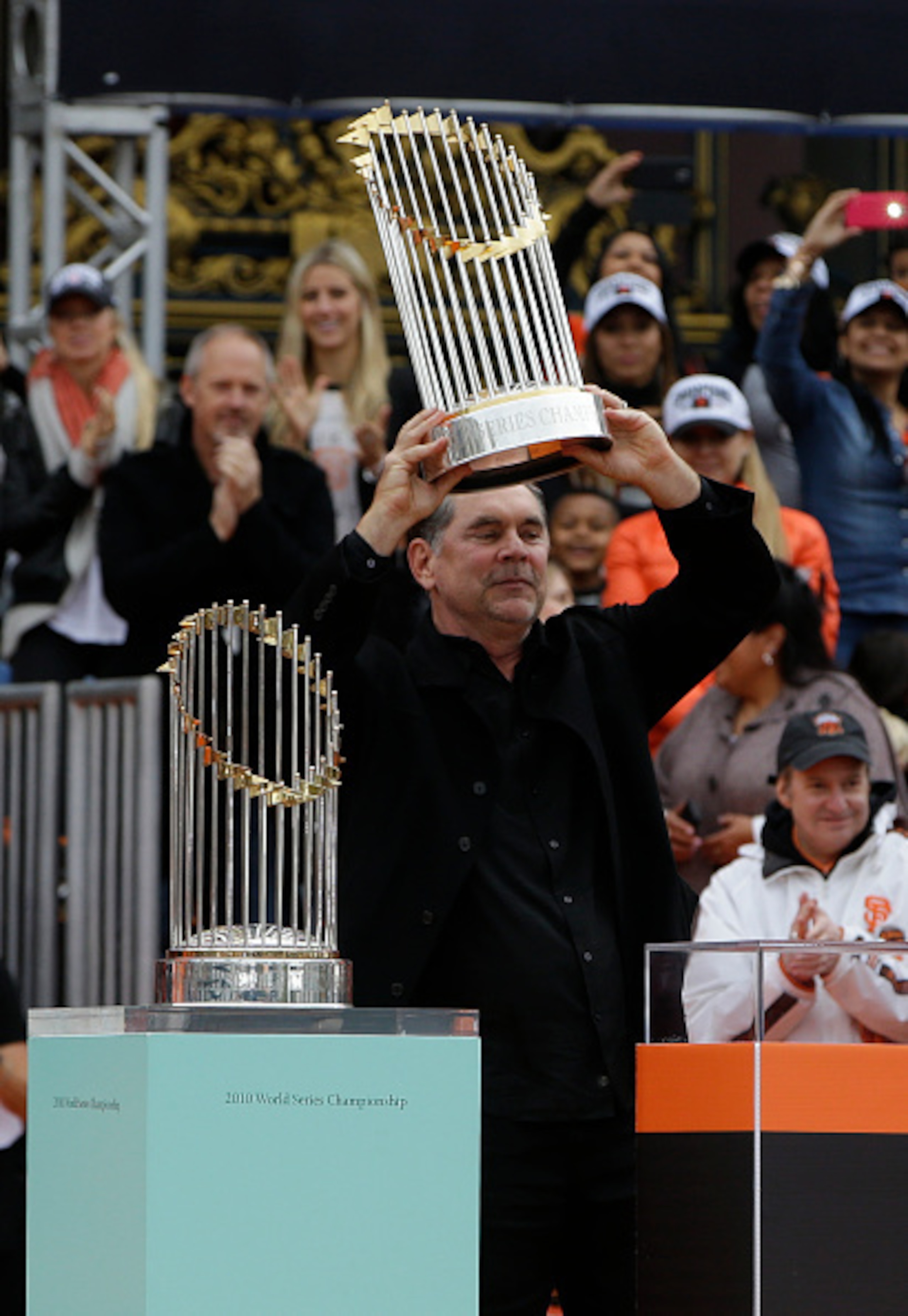 Raising a World Series trophy never gets old.