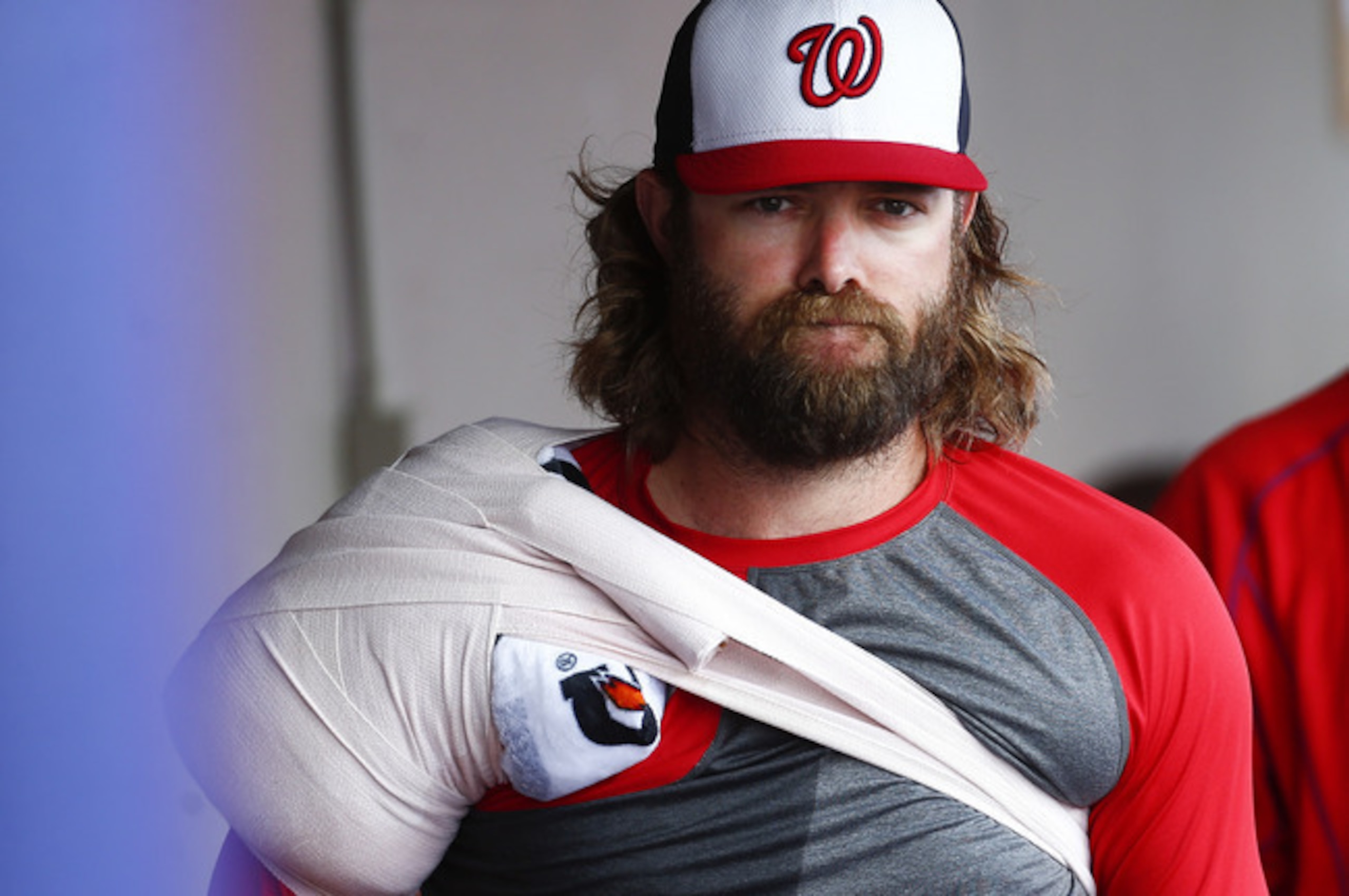 Following shoulder surgery, Jayson Werth is one of several Nats that will start the season on the DL.