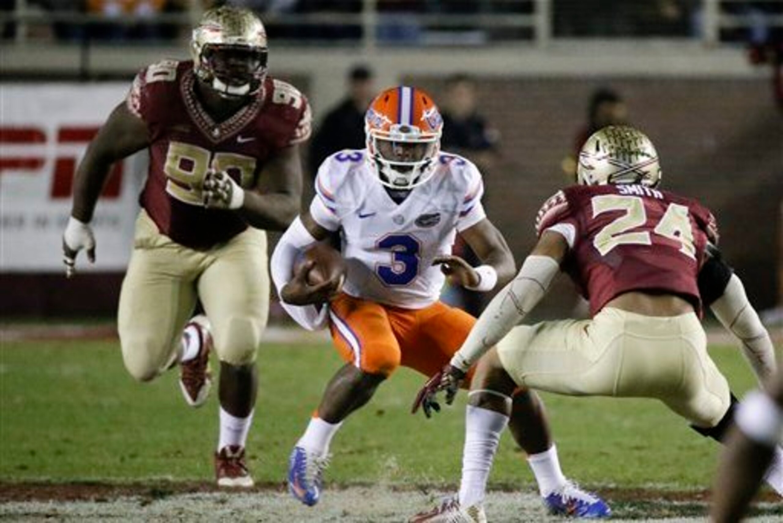 Treon Harris had his moments as Florida's starter last season, but faces a battle to keep his job.
