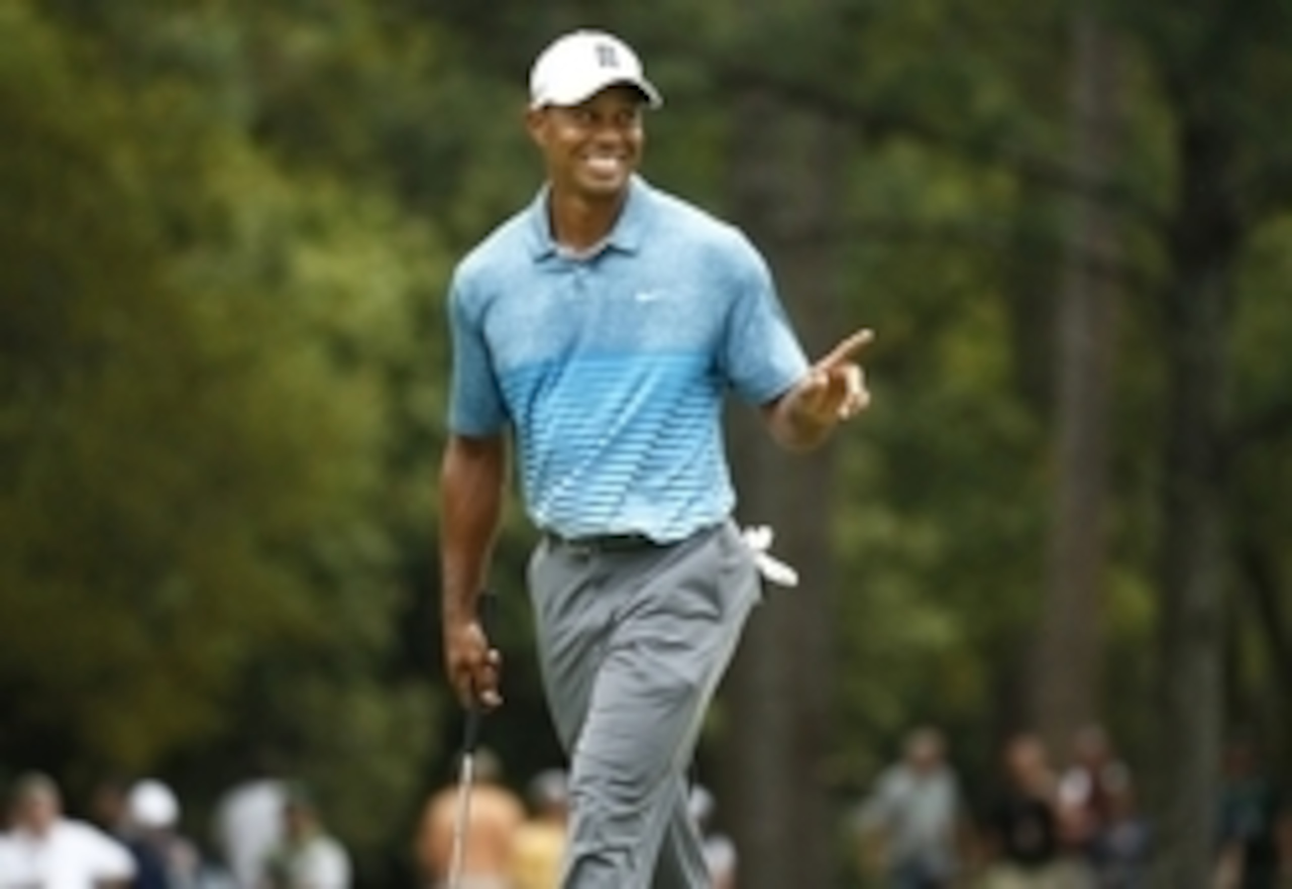 Tiger seems to be smiling  a lot this week so far, but will he be in such a good mood by the end of the weekend?